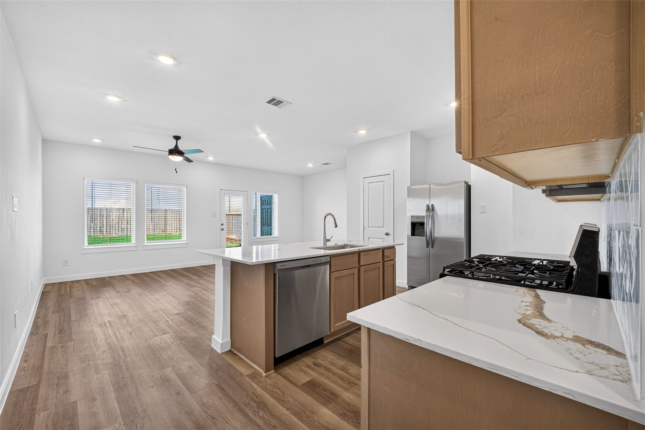 Kitchen and Living Room
