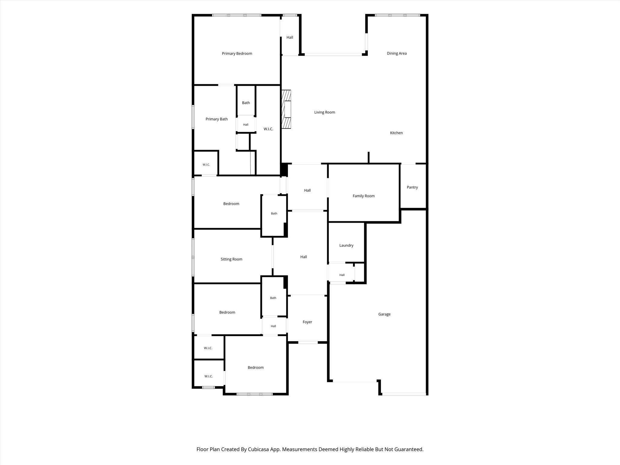 Floor plan of the home