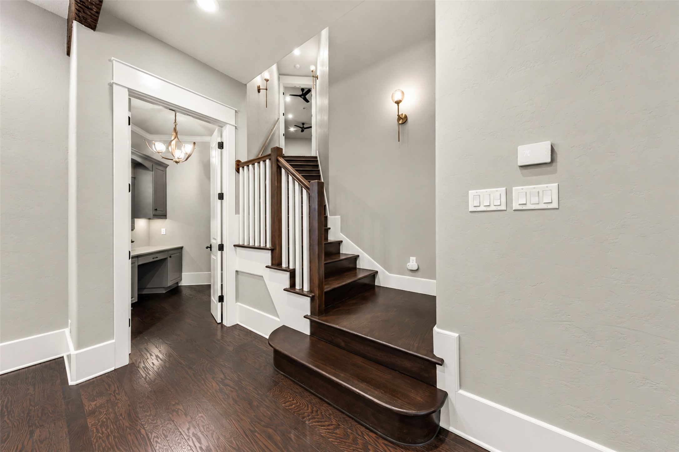 Door to office/stairs to flex space/studio