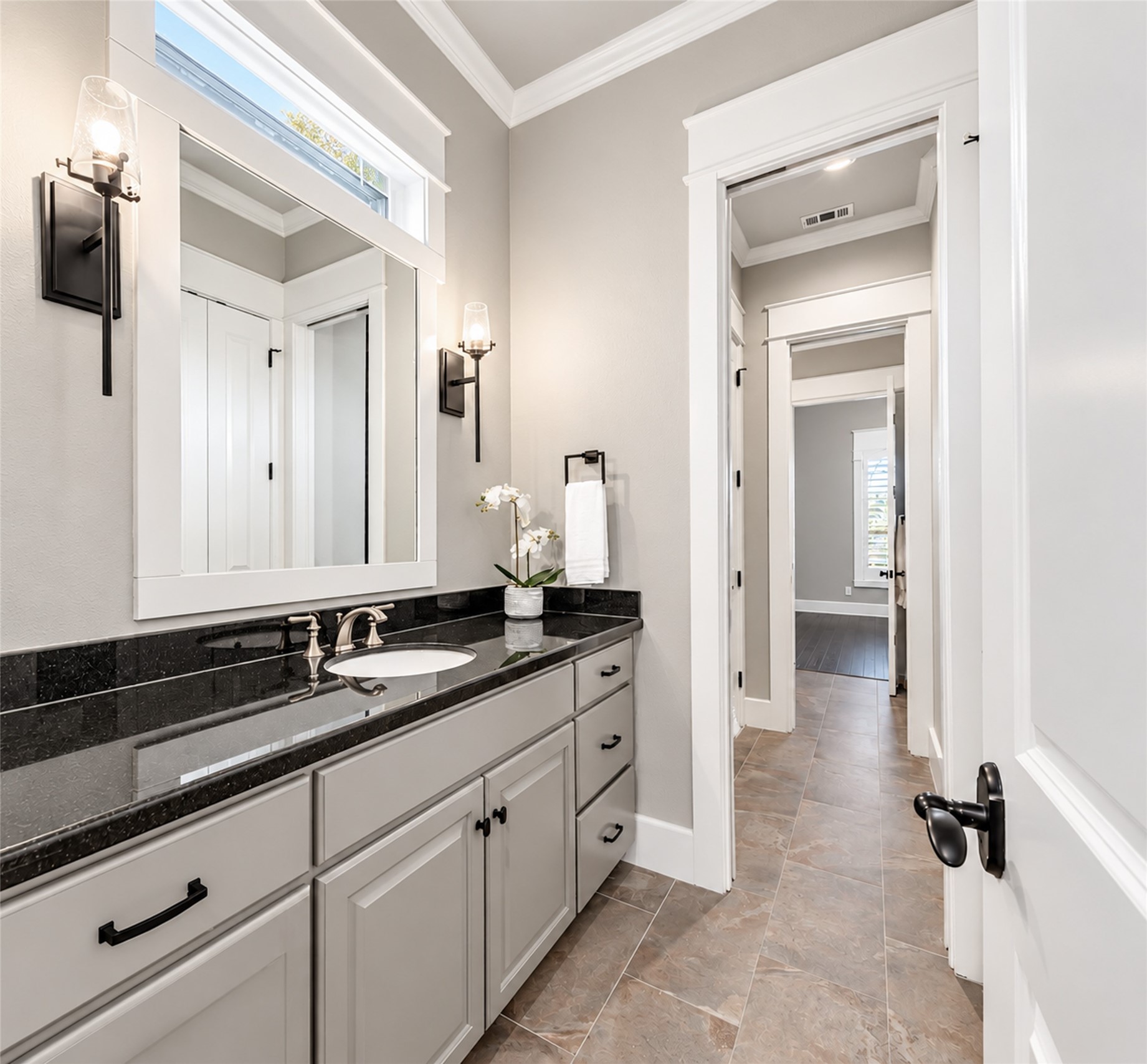 Jack and Jill front vanity