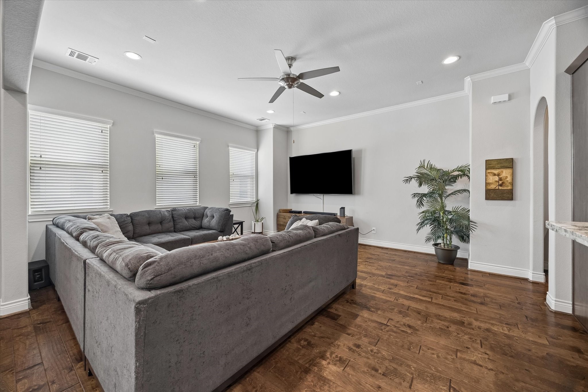 Spacious living room