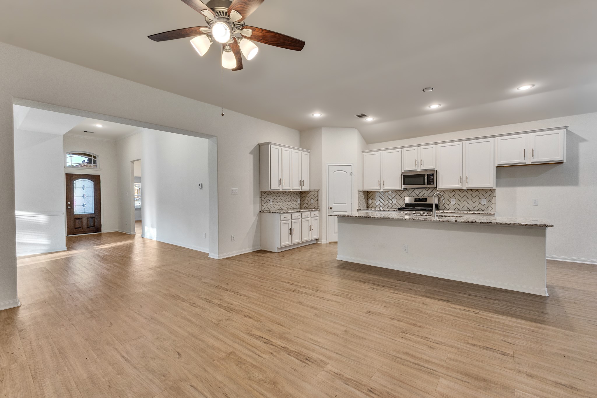 Open to kitchen
