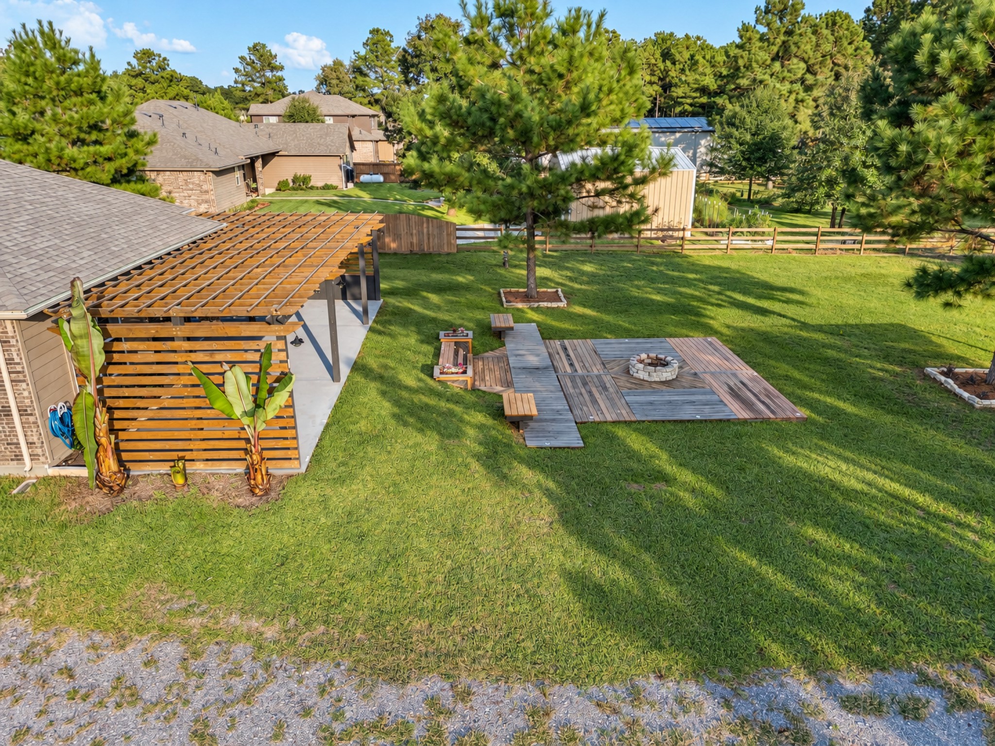 Gather around the firepit on those brisk fall evenings