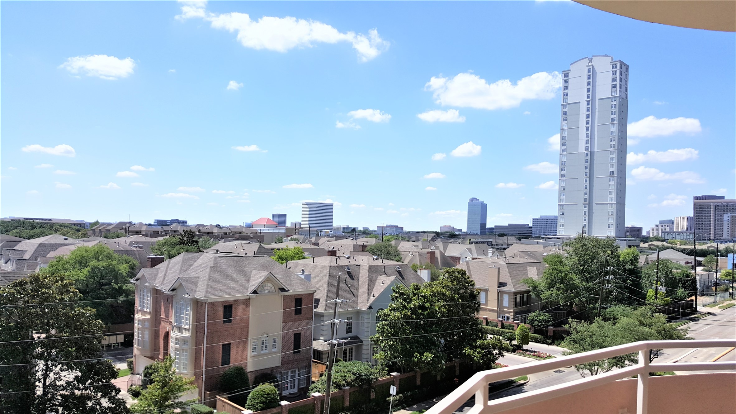view from balcony