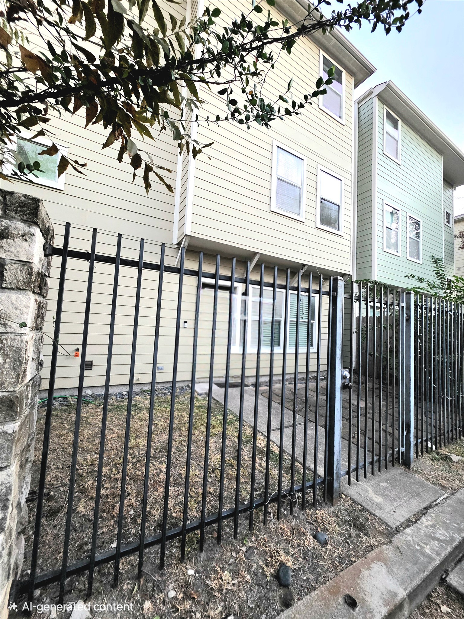 backyard - entrace thru the street