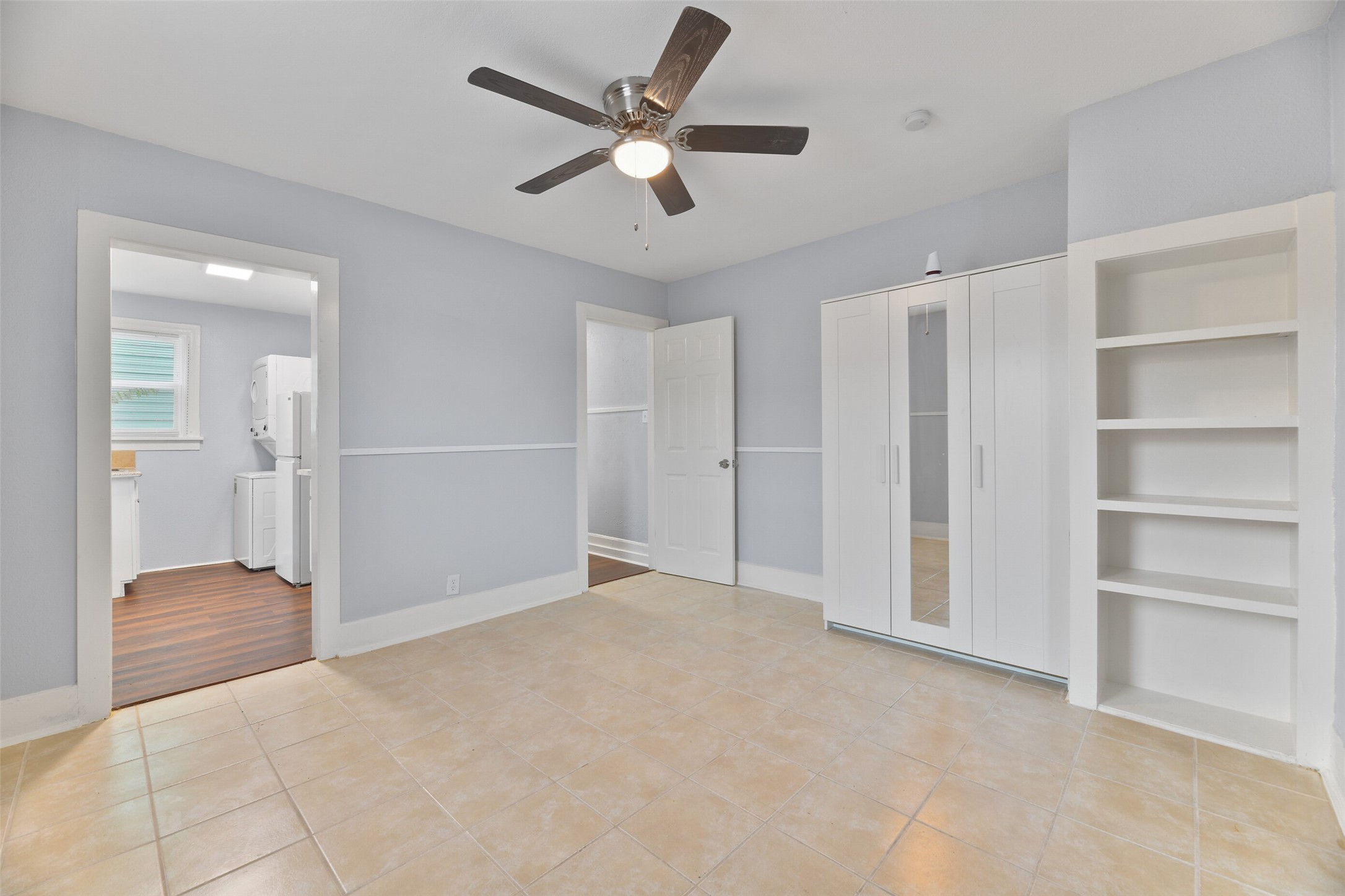 Unit A - Bedroom with built-ins