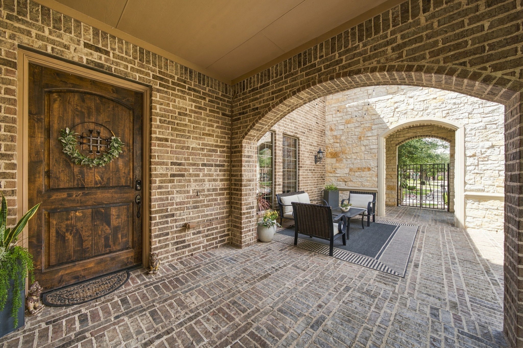 Another view of the front courtyard.