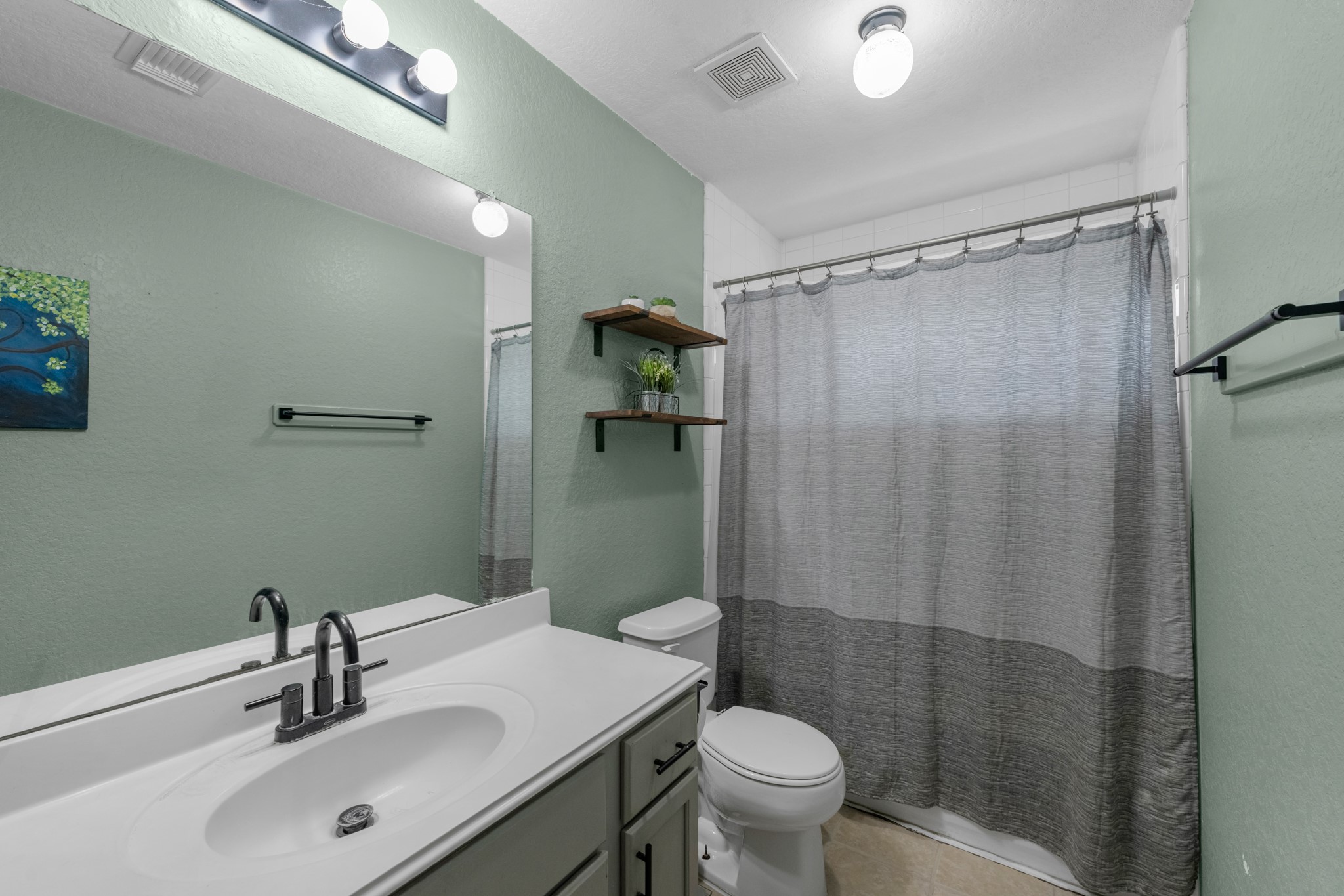 Hallway bathroom