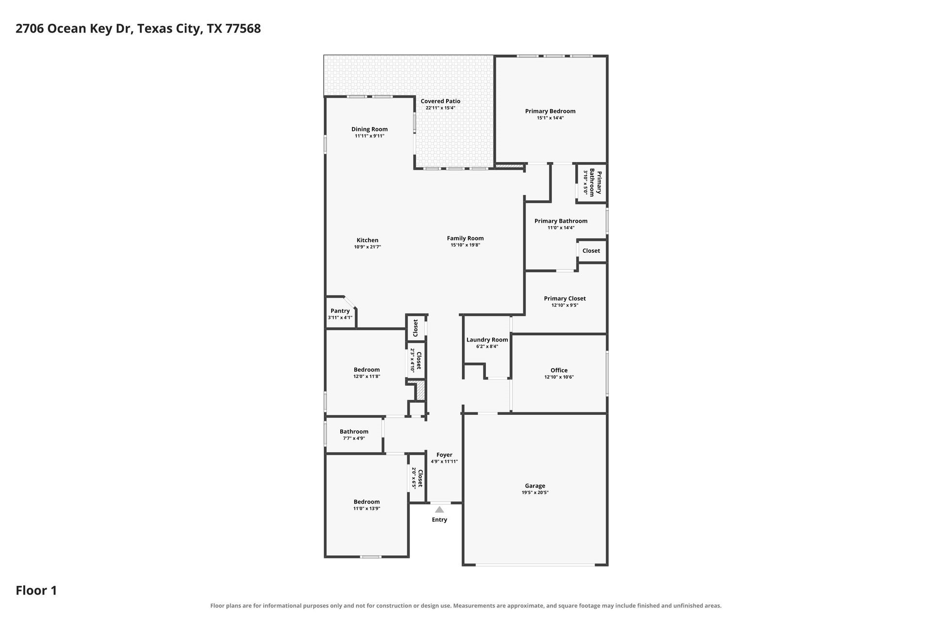2706 Ocean Key Drive, Texas City, TX 77568