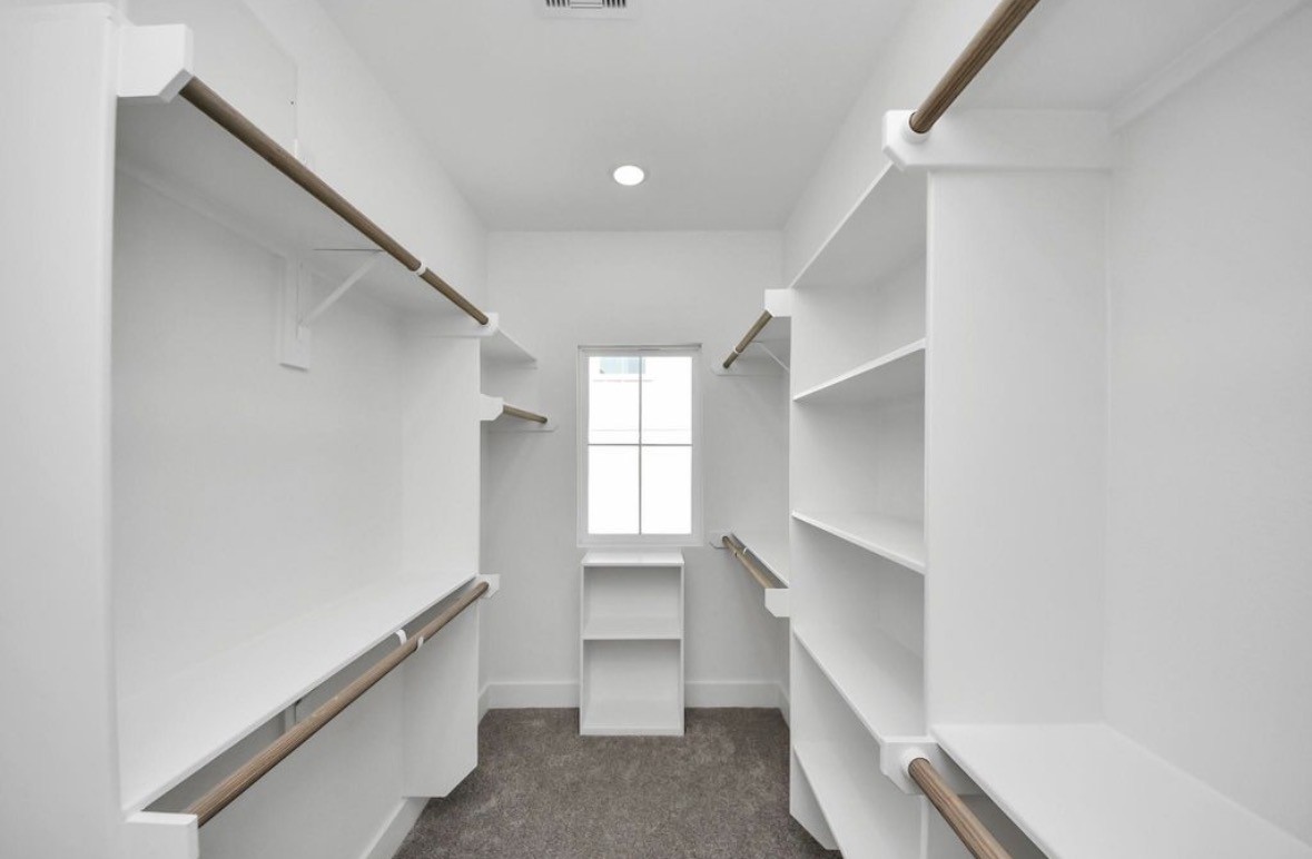 Huge closet in primary bedroom