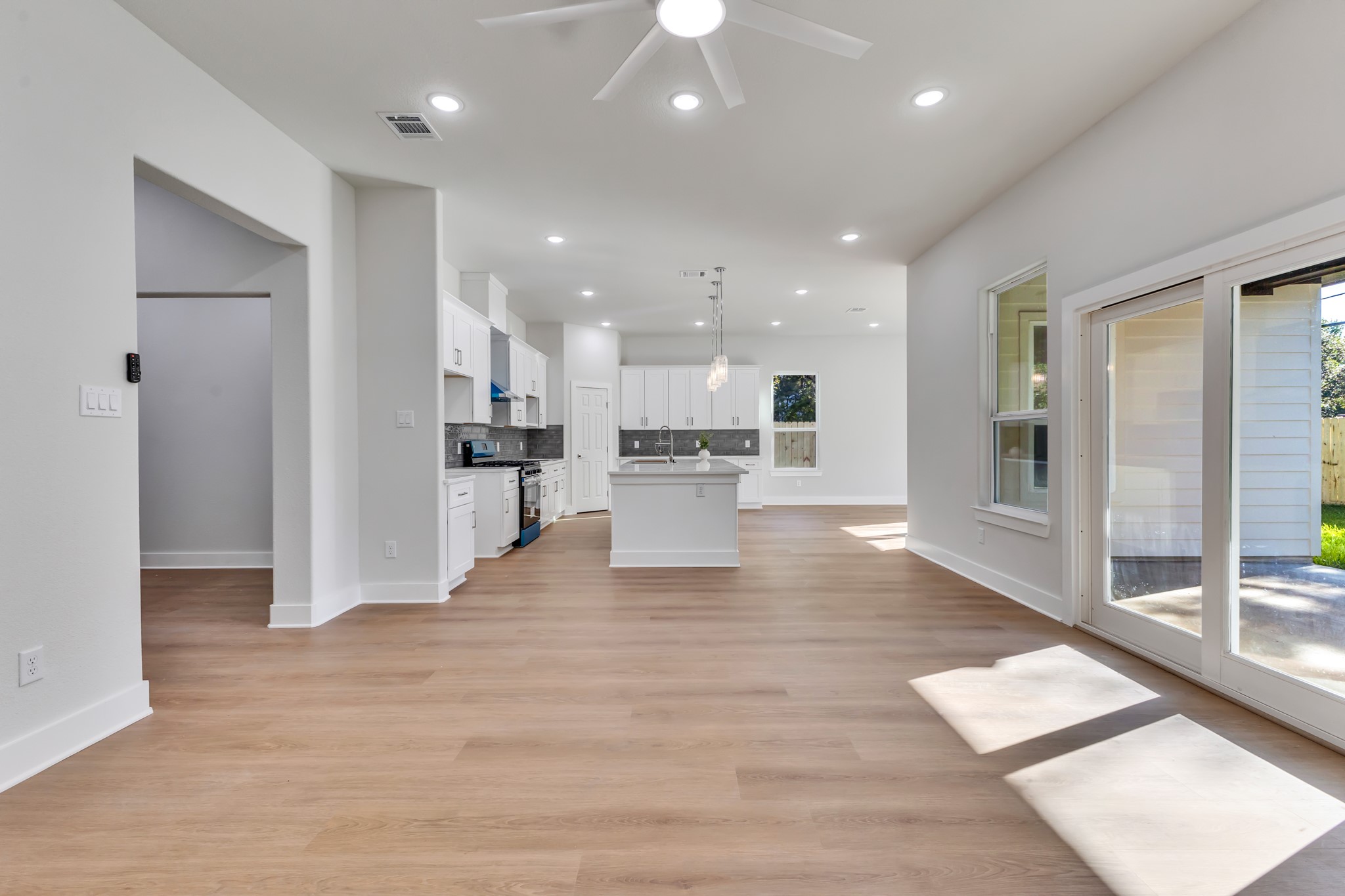 Spacious Living Area Overlooking the Kitchen