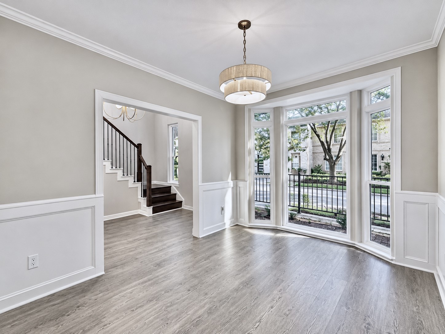 Fresh paint, new flooring and light fixtures are ready for your design.