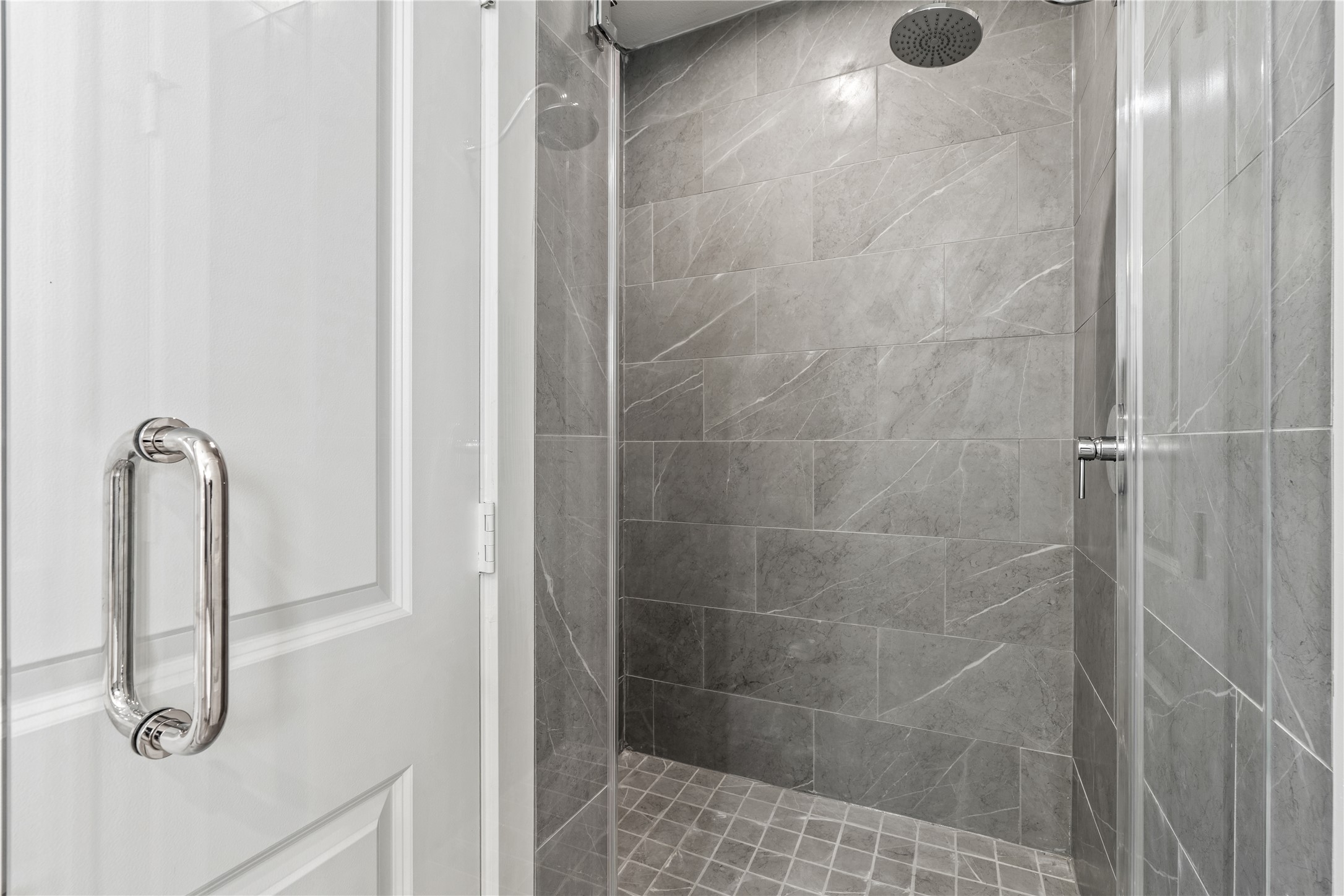 Representative photo showing the communitys model home primary bathroom. Layout and selections may vary.