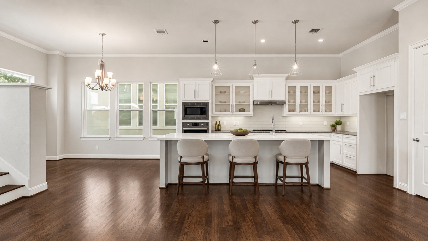 Abundant natural light every where -Virtually staged