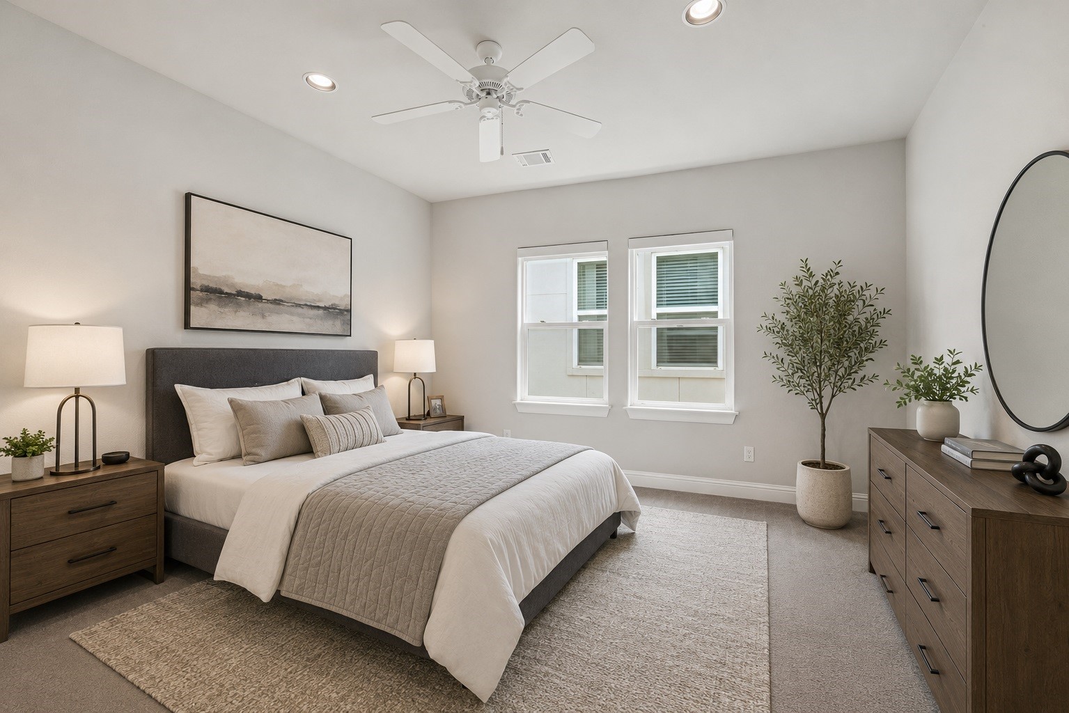 Secondary bedroom on the 3rd floor  -Virtually staged