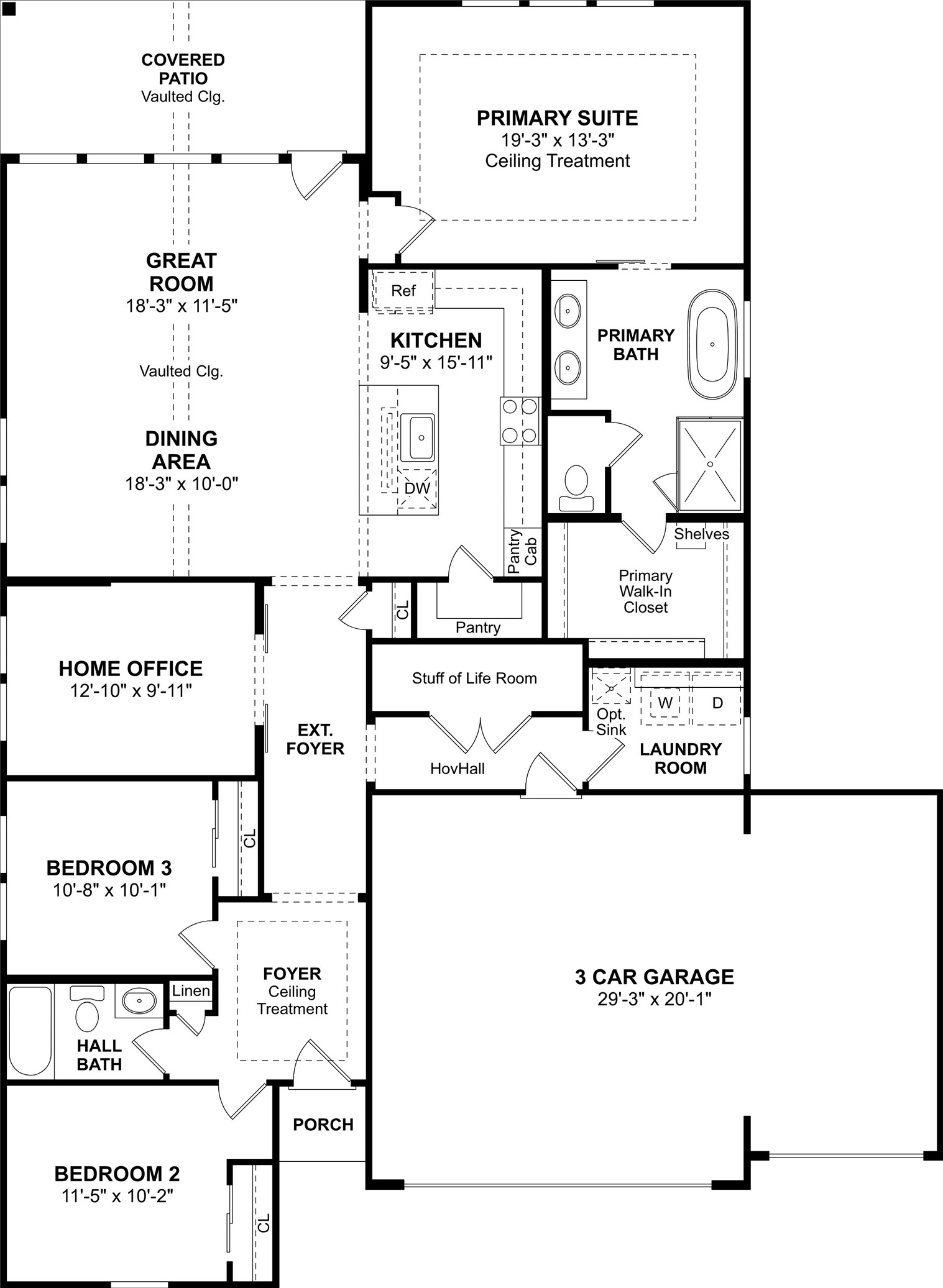 The Boise floor plan by K. Hovnanian Homes. 1st Floor Shown. *Prices, plans, dimensions, features, specifications, materials, and availability of homes or communities are subject to change without notice or obligation.