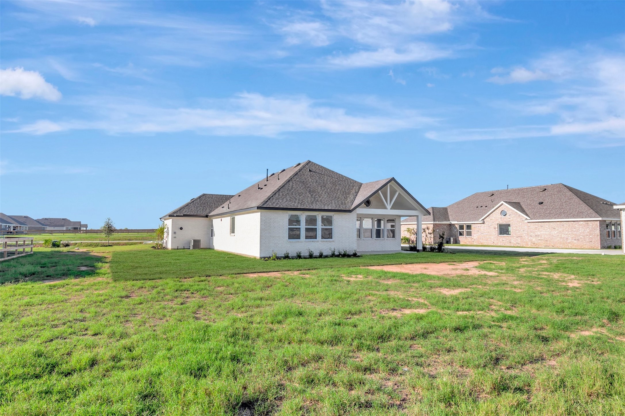 Expansive backyard