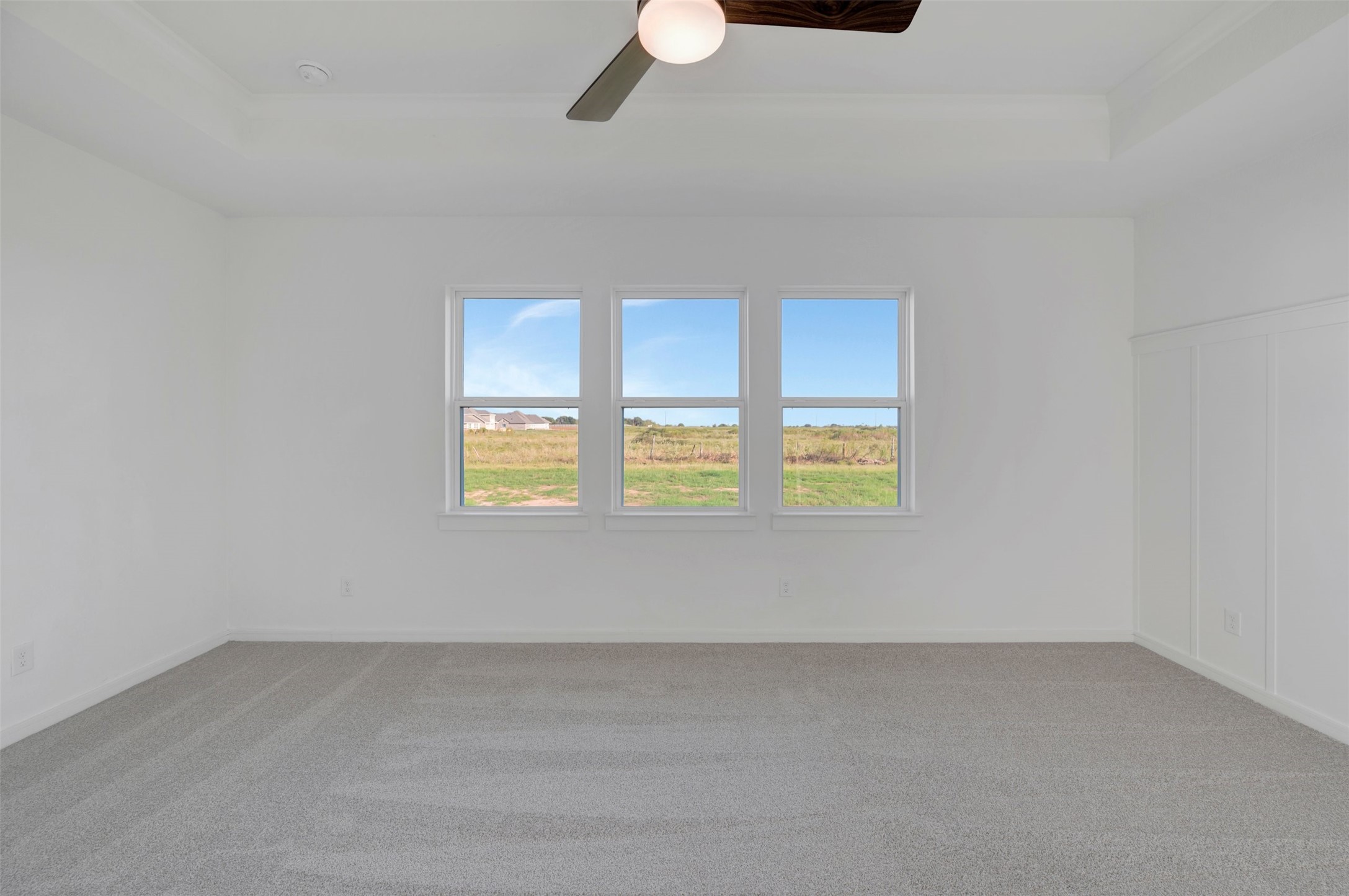 Spacious primary suite