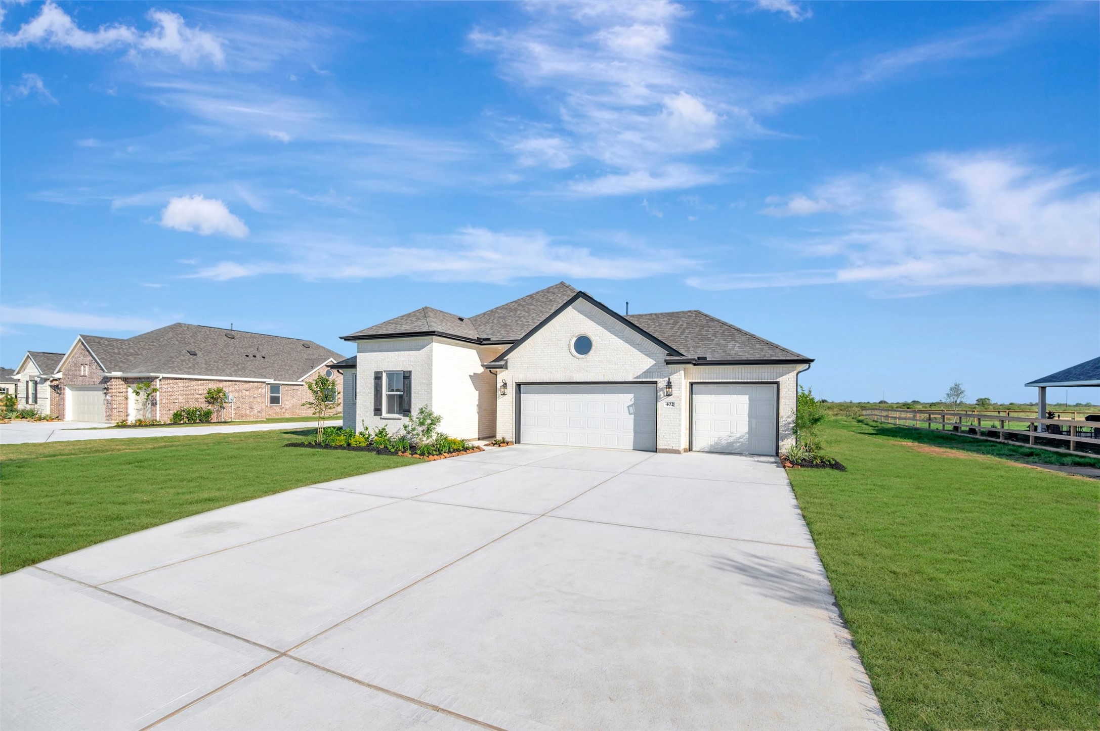 One story home with 3 bedrooms, 2 baths, and 3 car garage