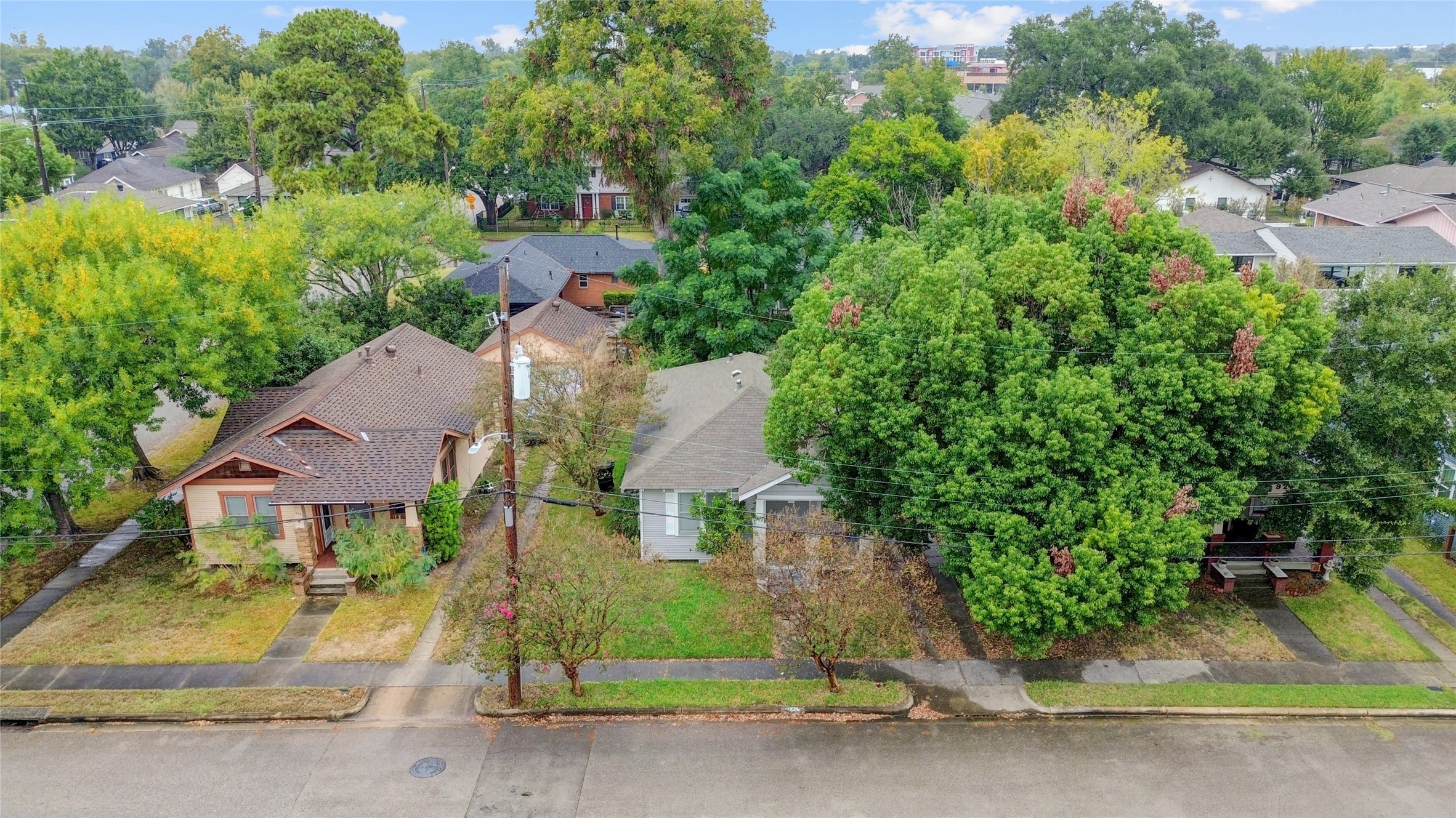Wide street with ample guest parking.