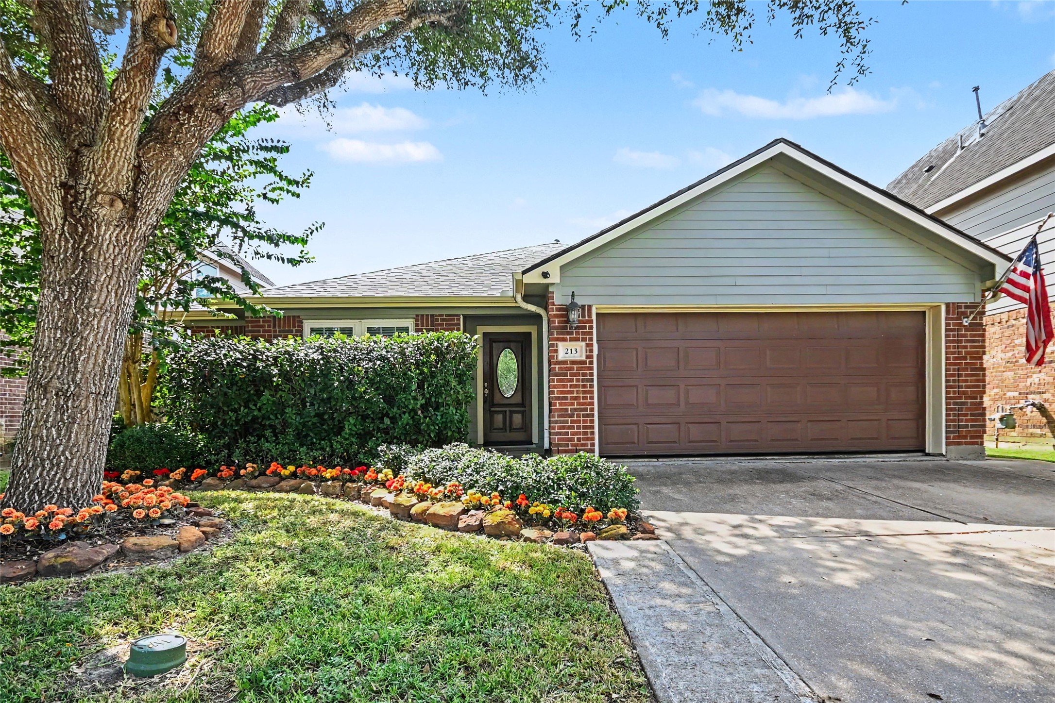 213 Rippling Creek Lane, on the quiet back side of Midtown Park Sec 1