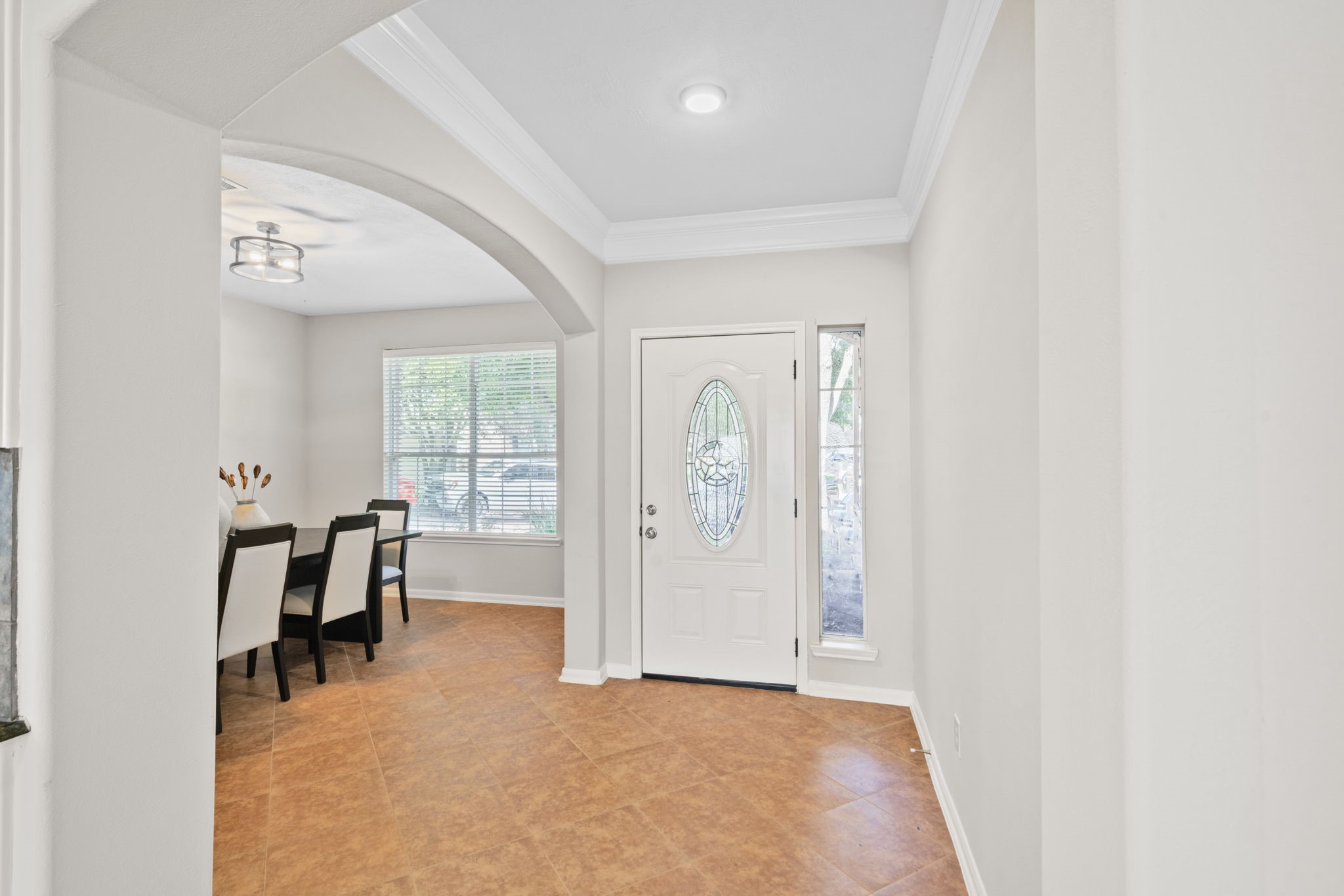 Bright and inviting formal living/dining area.