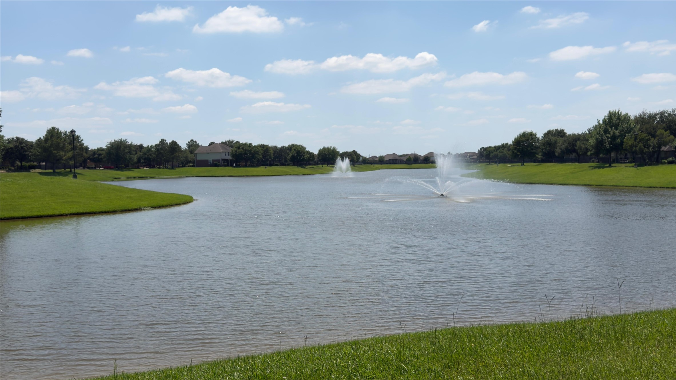 Beautiful lake views within the community.