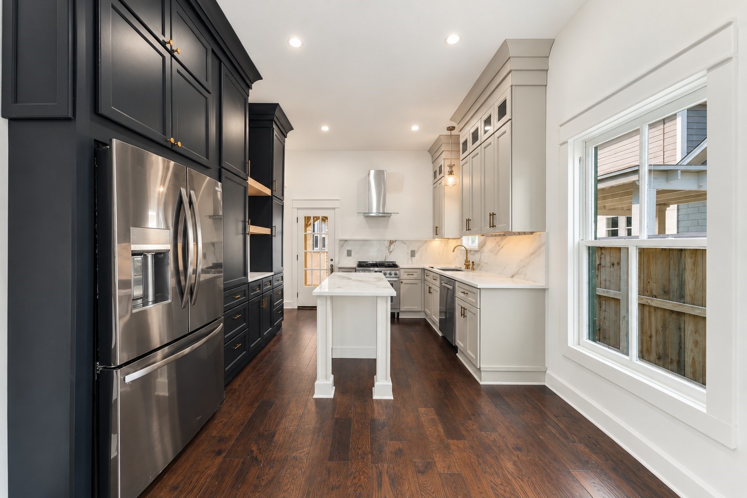 Black stainless steel Refrigerator