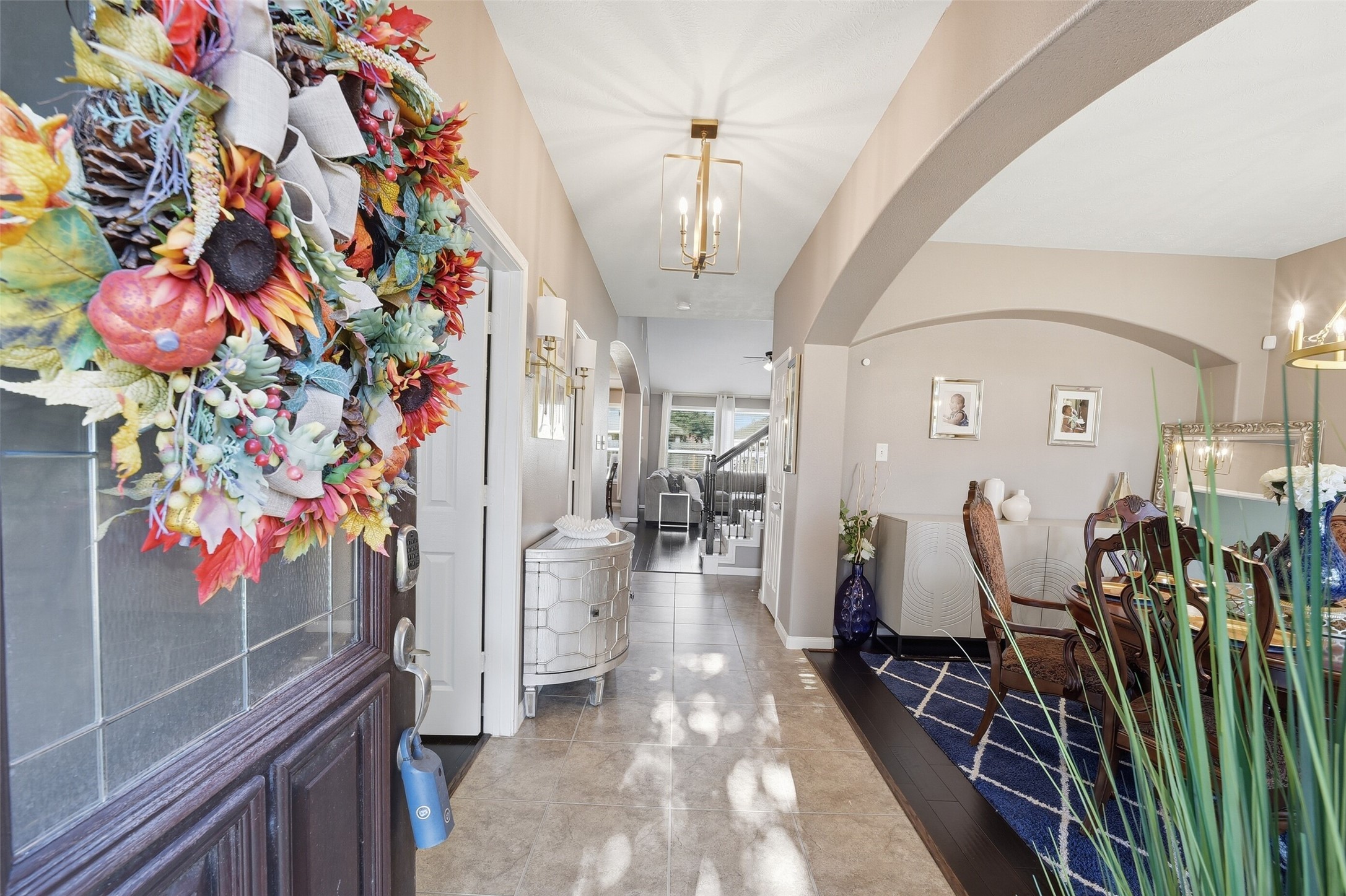 The elegant Formal Dining Room w/gorgeous wood floors greet you upon entry. Across from the Formal Dining is the Private Study w/French doors. The elegant Formal Dining Room w/gorgeous wood floors greet you upon entry. Across from the Formal Dining is the Private Study w/French doors.