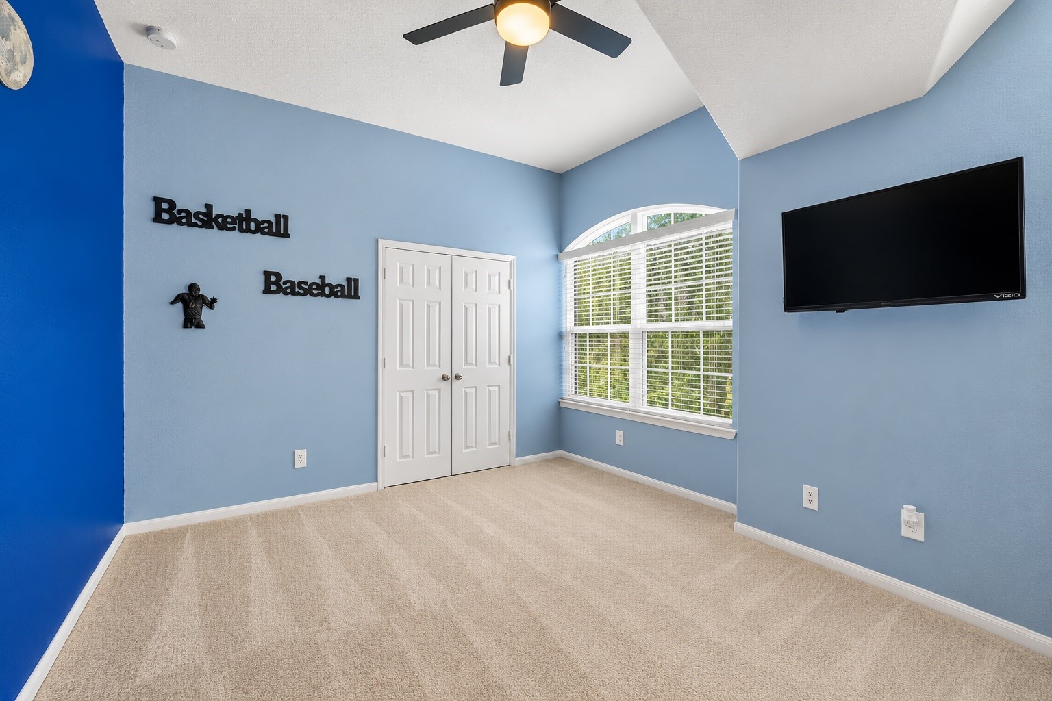 Bedroom #4 is generously sized and offers high ceilings as well.