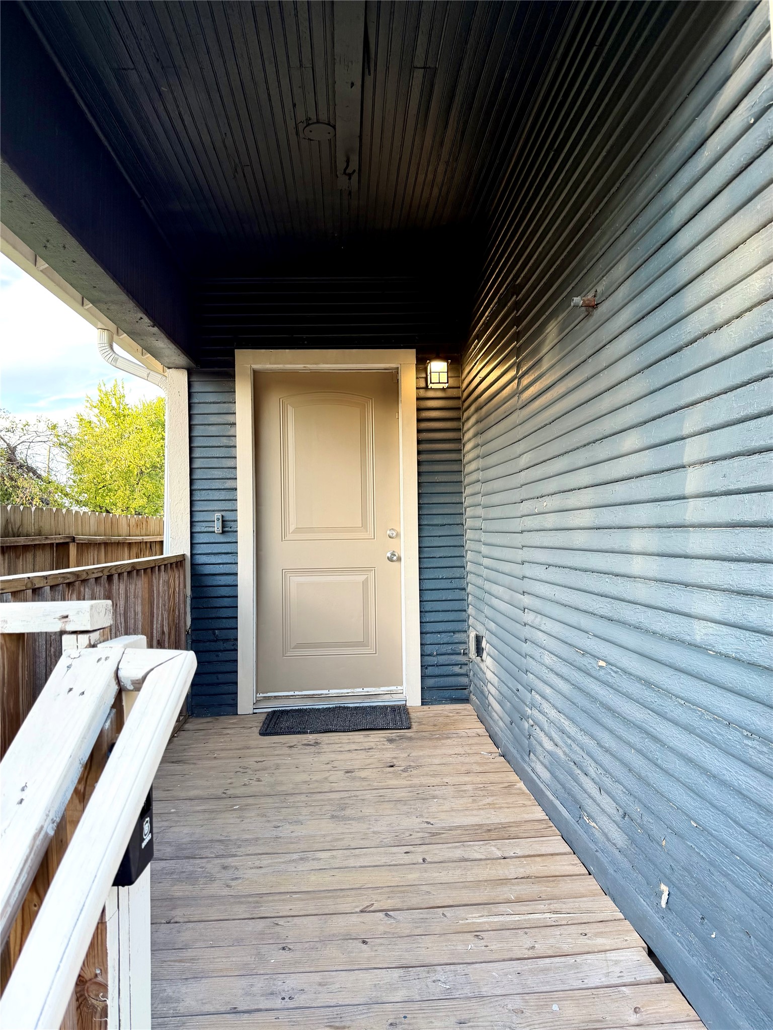 Covered front porch. Covered front porch.
