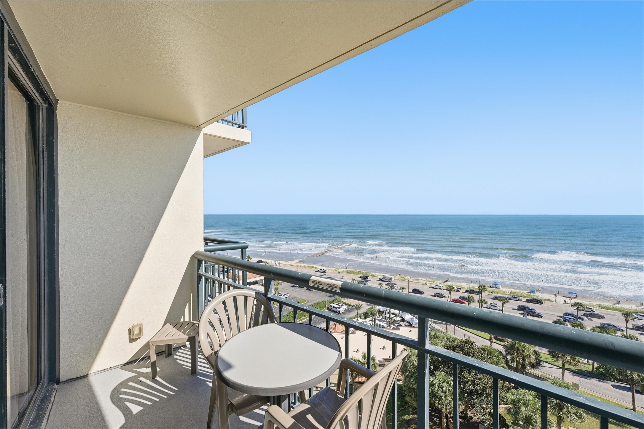 Step onto the bedroom balcony and enjoy beautiful views of the beach and sparkling Gulf waters.