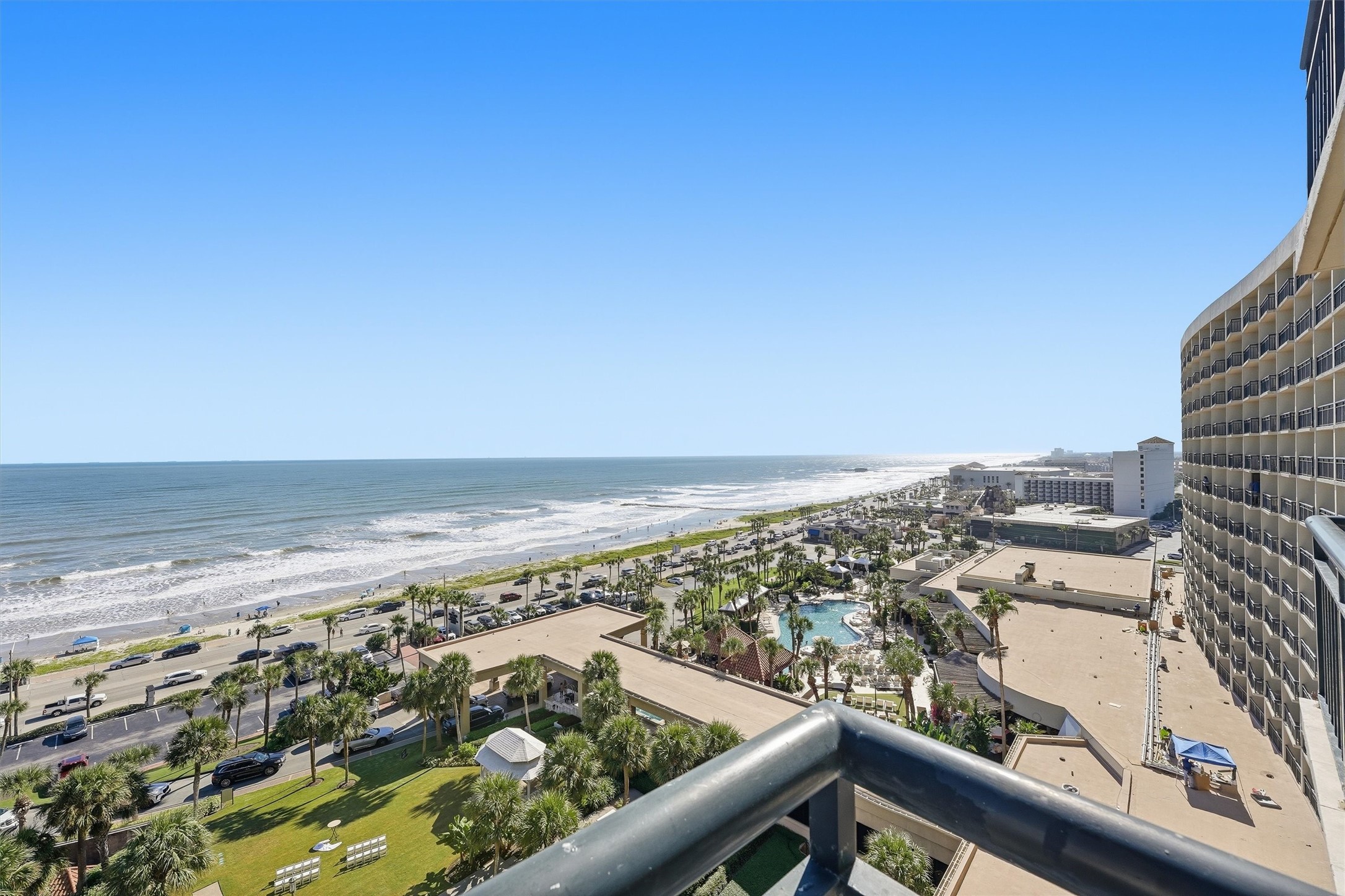 Unwind outdoors while taking in sweeping views along Galvestons coastline.