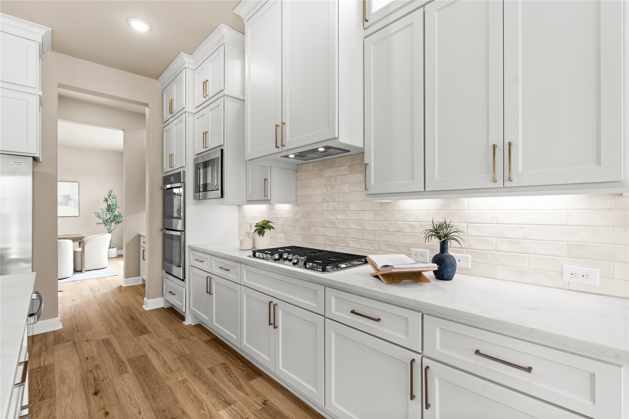 Gourmet kitchen for the chef in your life with a gas cooktop and all the cabinet space you could need for every tool and gadget imaginable. *Virtually Staged*