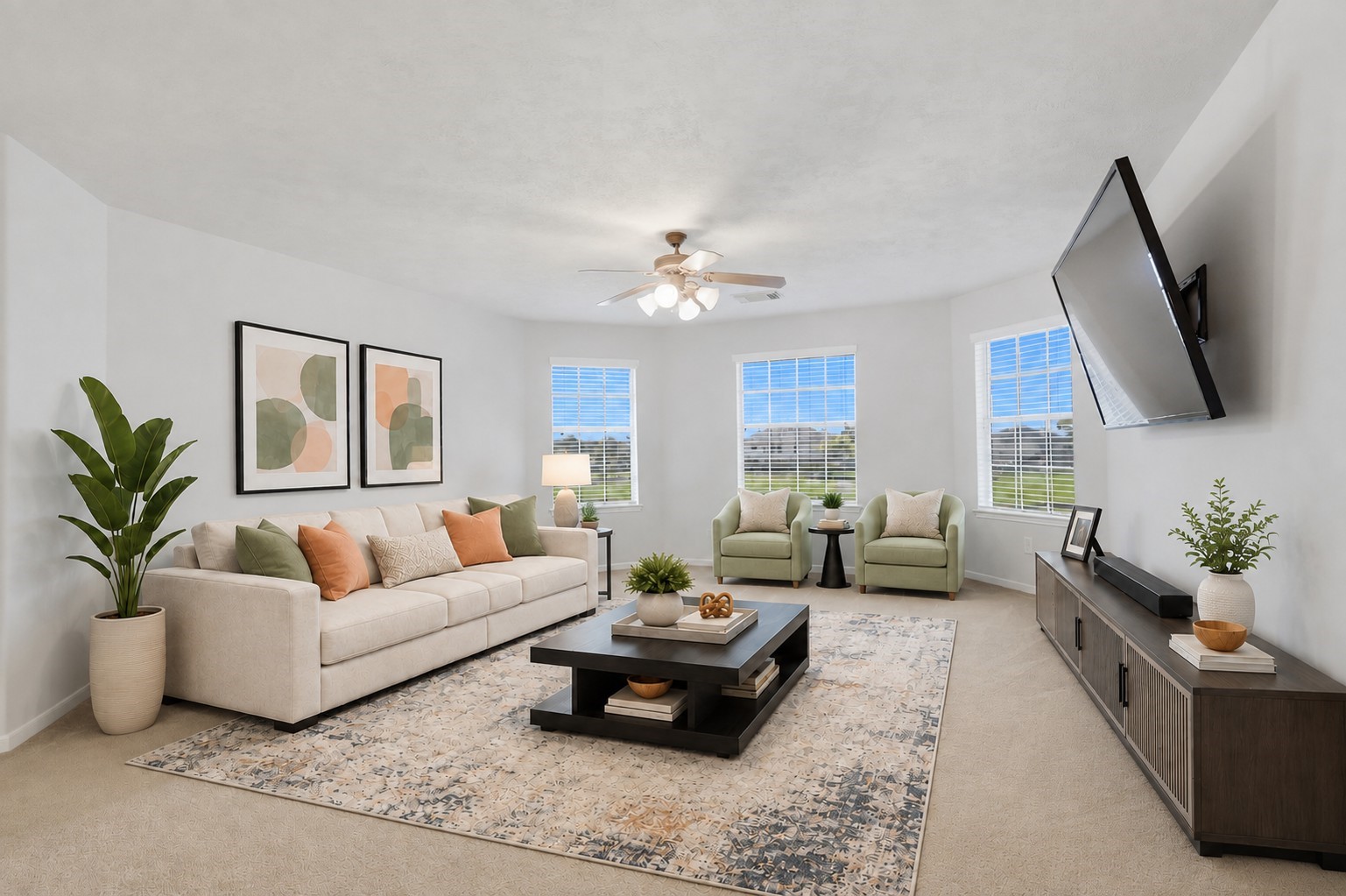 The expansive upstairs game room offers abundant natural light and plenty of flexible space for recreation or relaxation.**Virtually staged