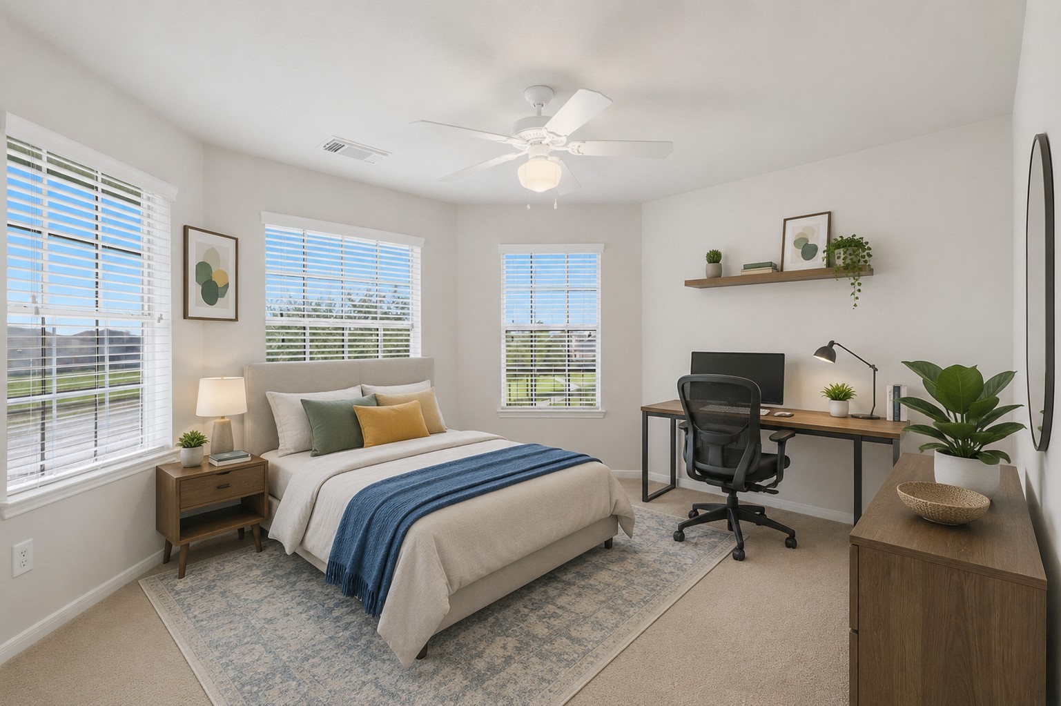 This versatile upstairs room is enhanced by multiple windows and generous space for a bedroom, office, or flex area.**Virtually staged