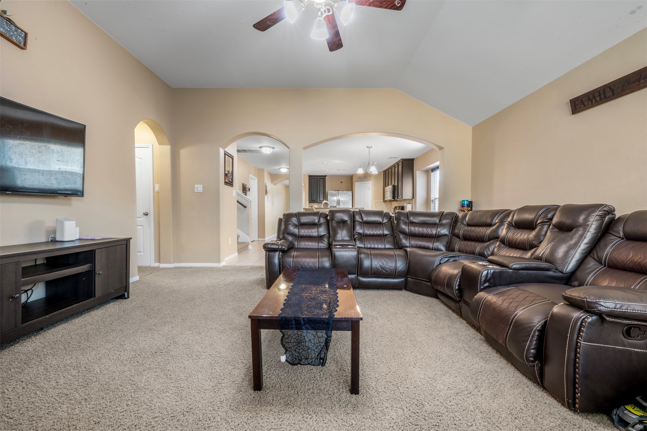 Spacious living room.