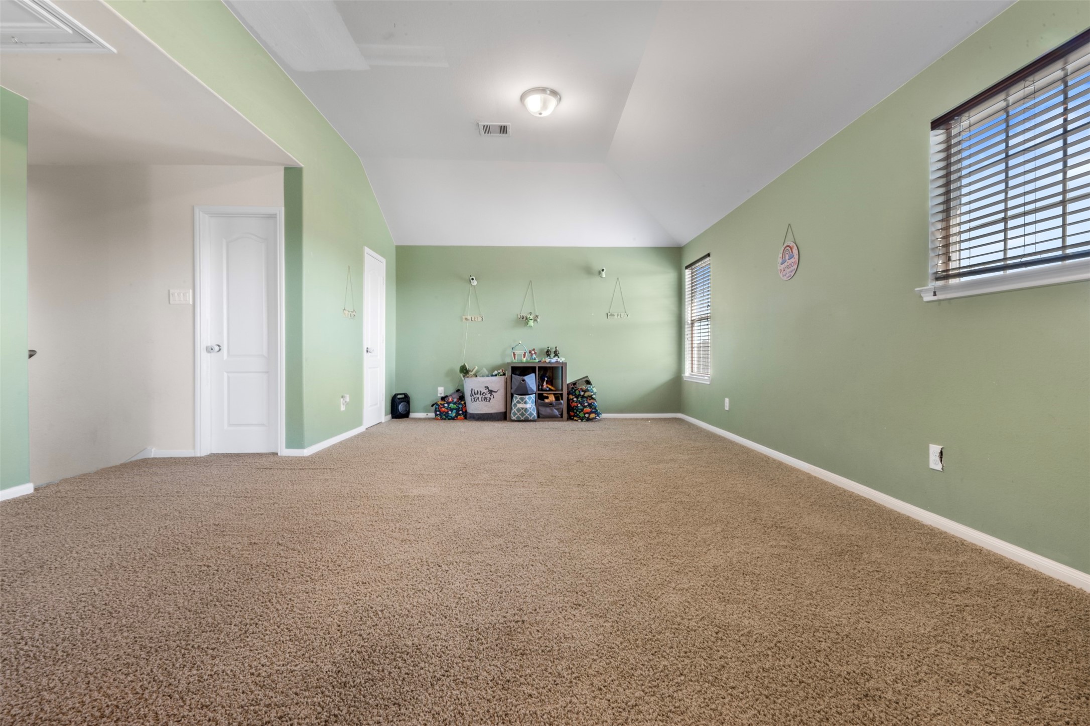Spacious Flex space upstairs.