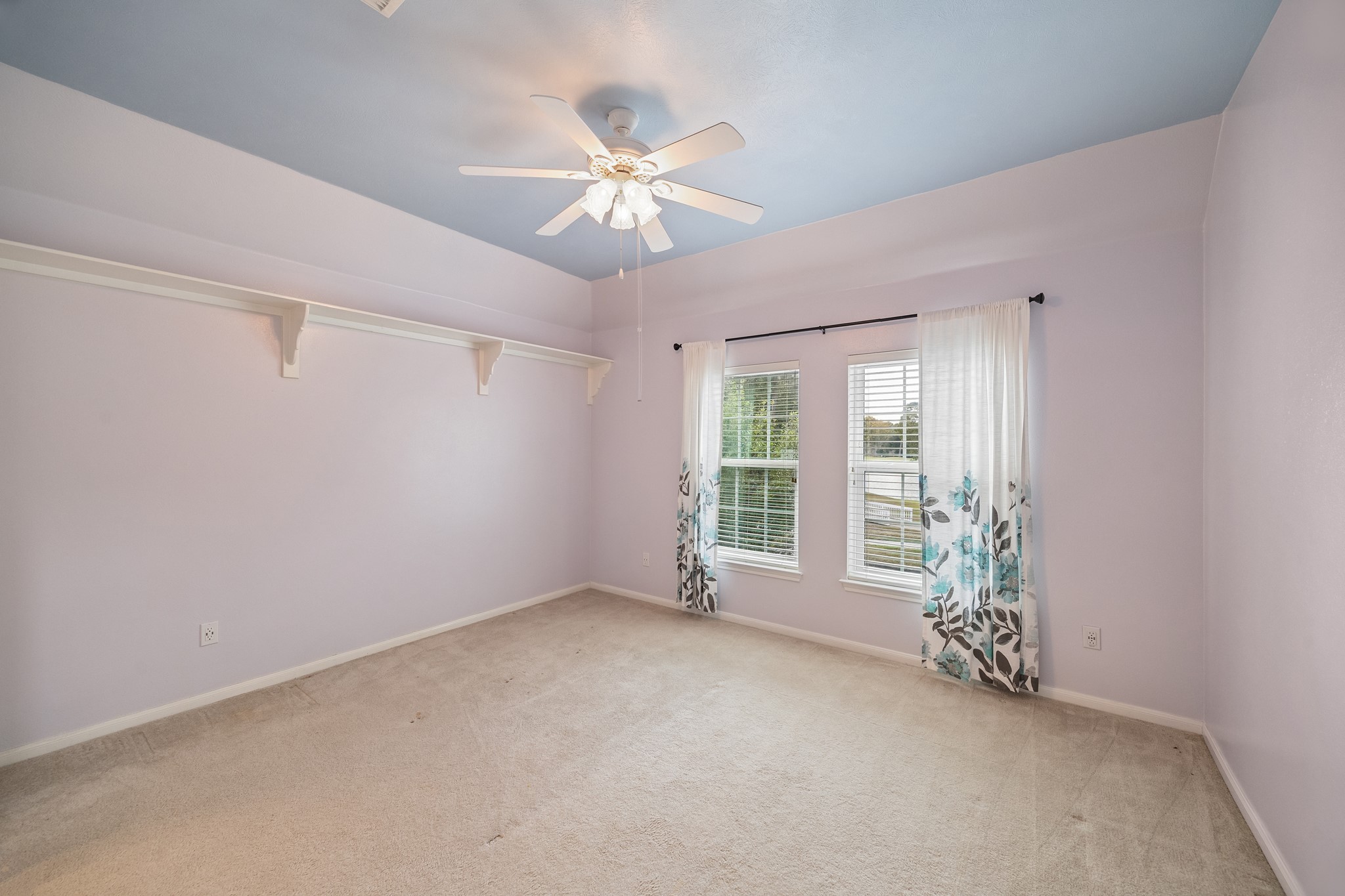 Secondary bedroom on the front of the home
