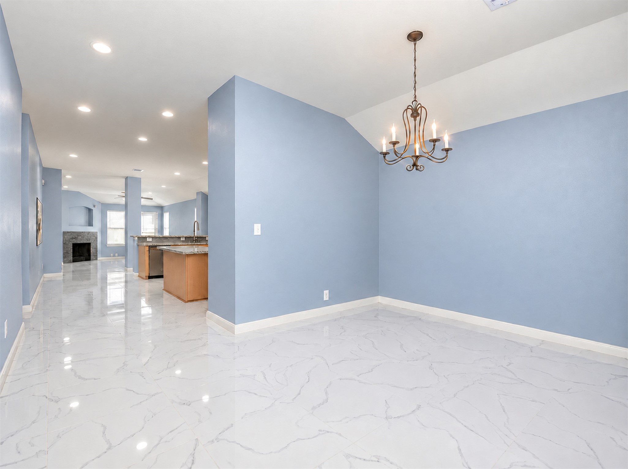 Dining Area
***Property is vacant. Photo digitally enhanced with AI; lighting, color, and ceiling appearance adjusted. *** Dining Area
***Property is vacant. Photo digitally enhanced with AI; lighting, color, and ceiling appearance adjusted. ***