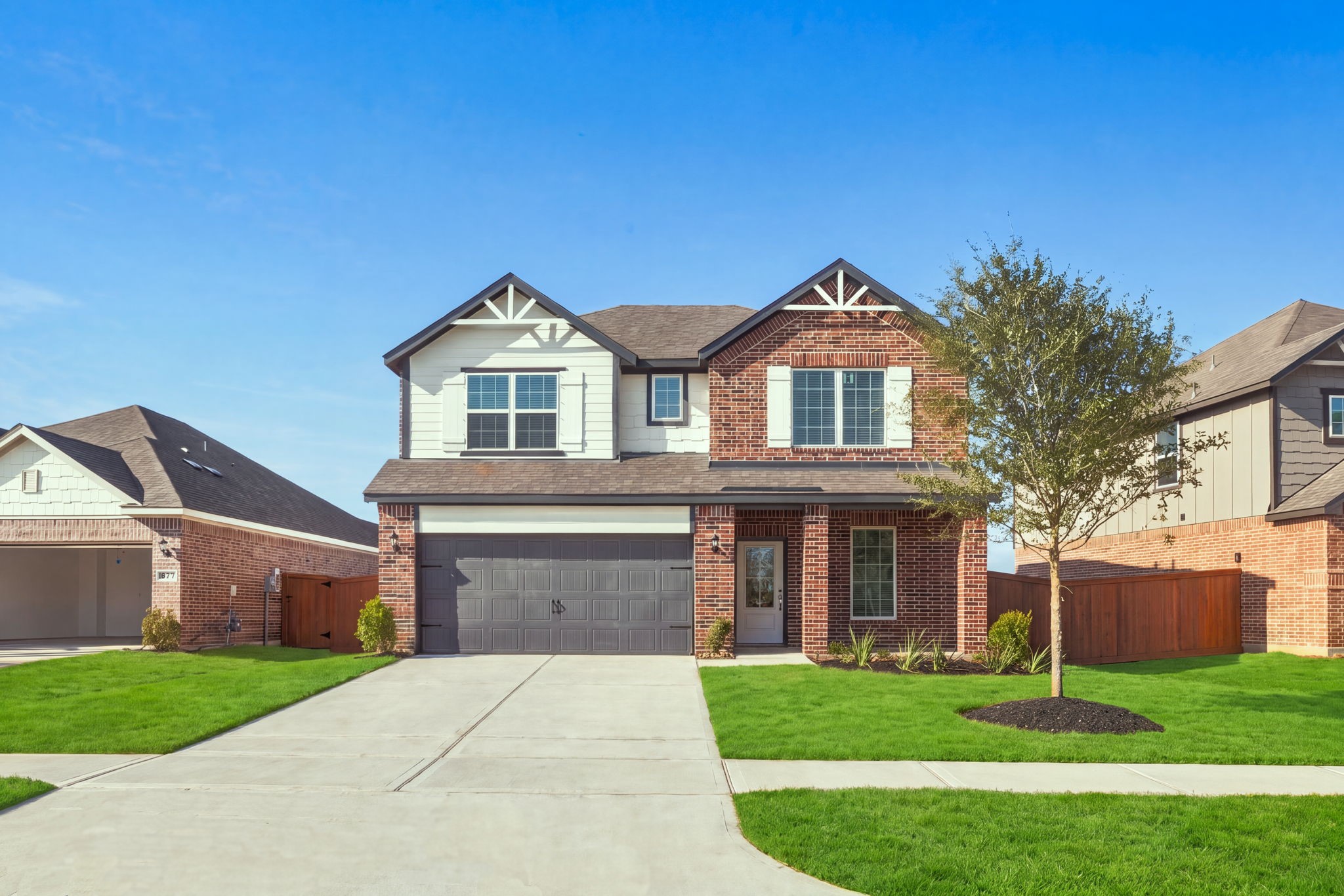 The Starling Plan by LGI Homes. Completed example to be built at 8938 Mystery Stone.