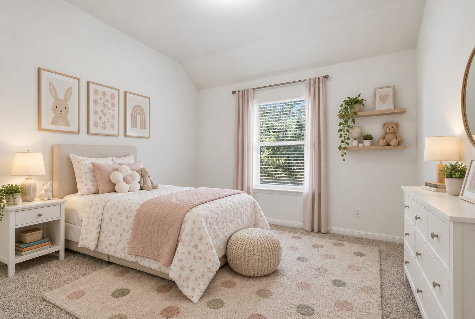 A Charming Bedroom with a Cozy Feel! This lovely secondary bedroom offers plush carpeting, a bright window, and a comfortable layout with room for furnishings and dcor. The neutral finishes and natural light create a cheerful, inviting space that is ready to make your own. *Photo is virtually staged*