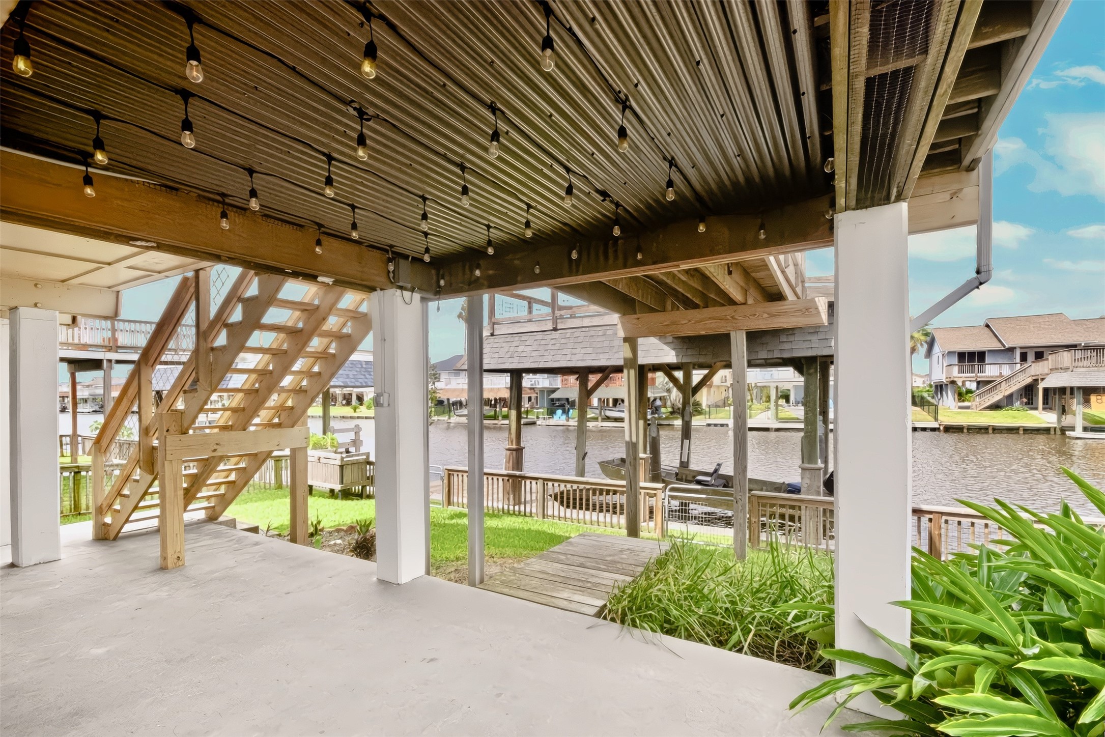 FRONT STAIRS AND BACK STAIRS TO HOME AND MORE SHADED AREA