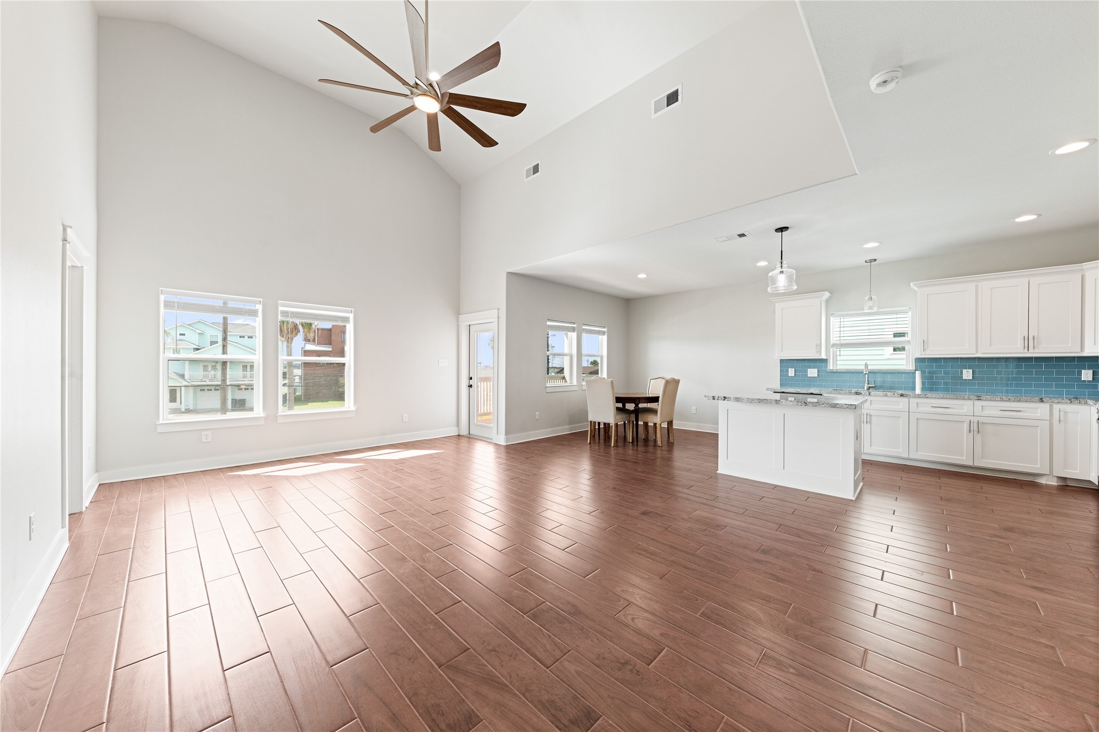Spacious open concept