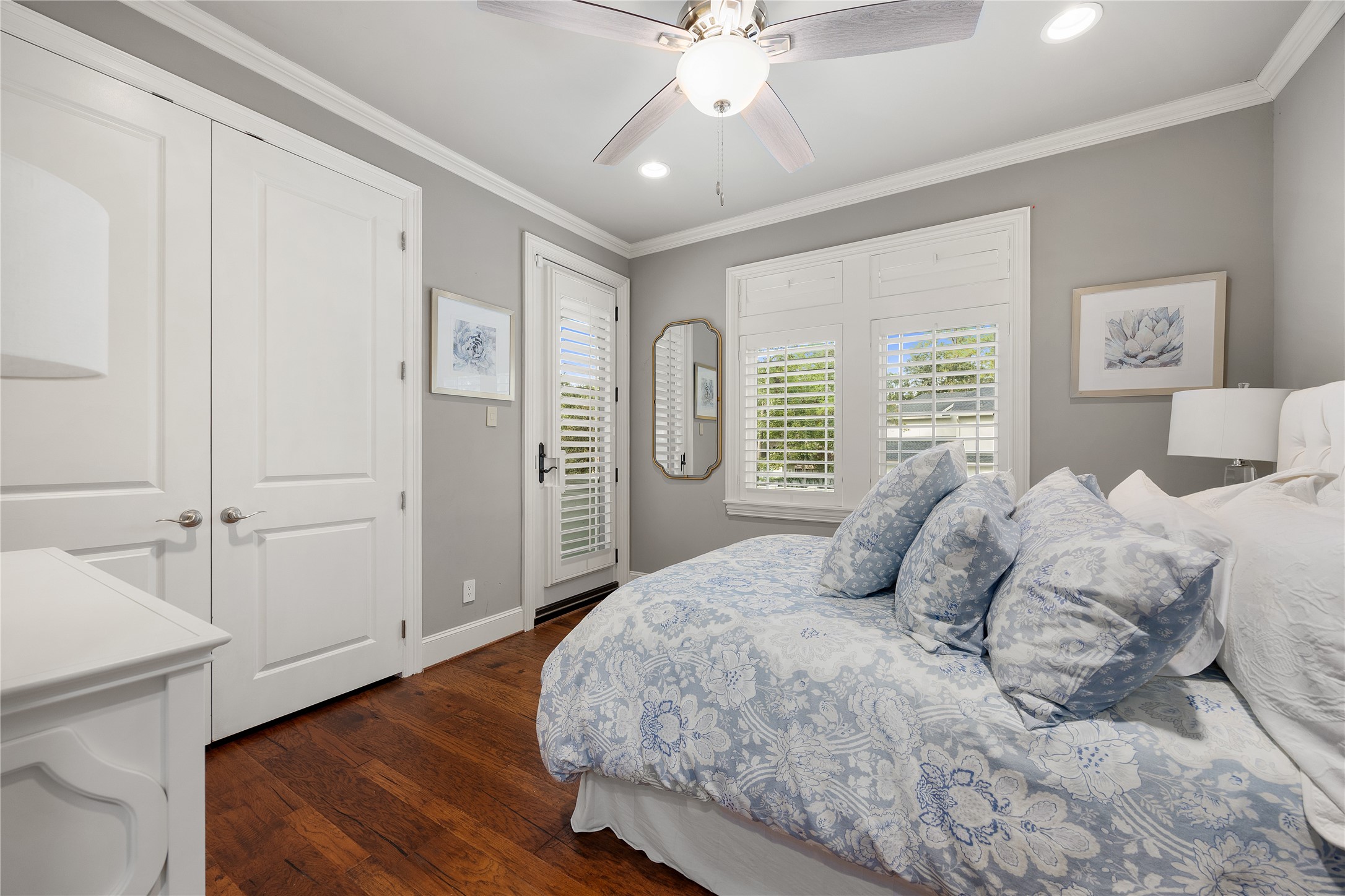 4th Secondary bedroom has a large closet and balcony access.