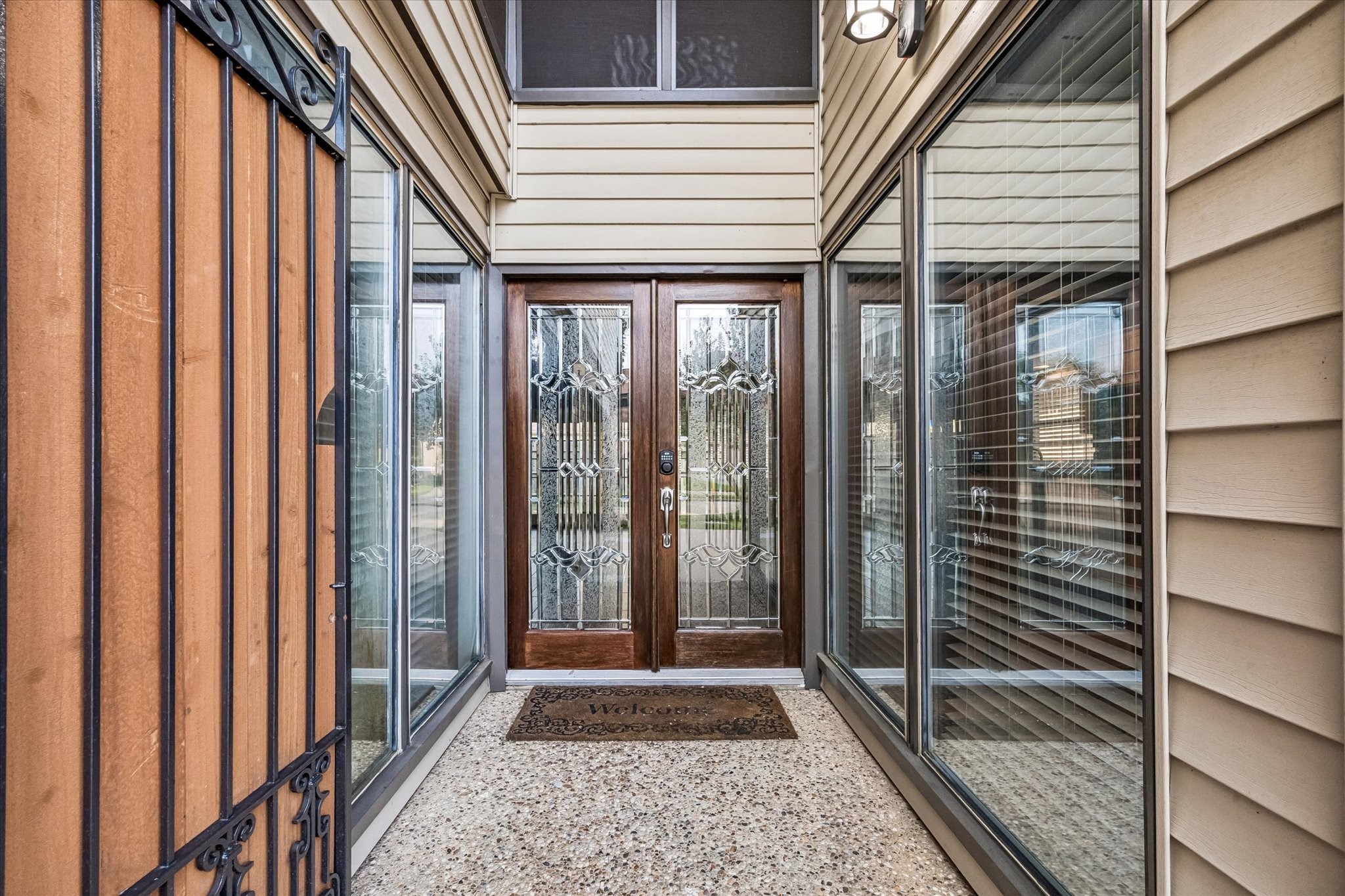 Double Doors and Privacy Gate