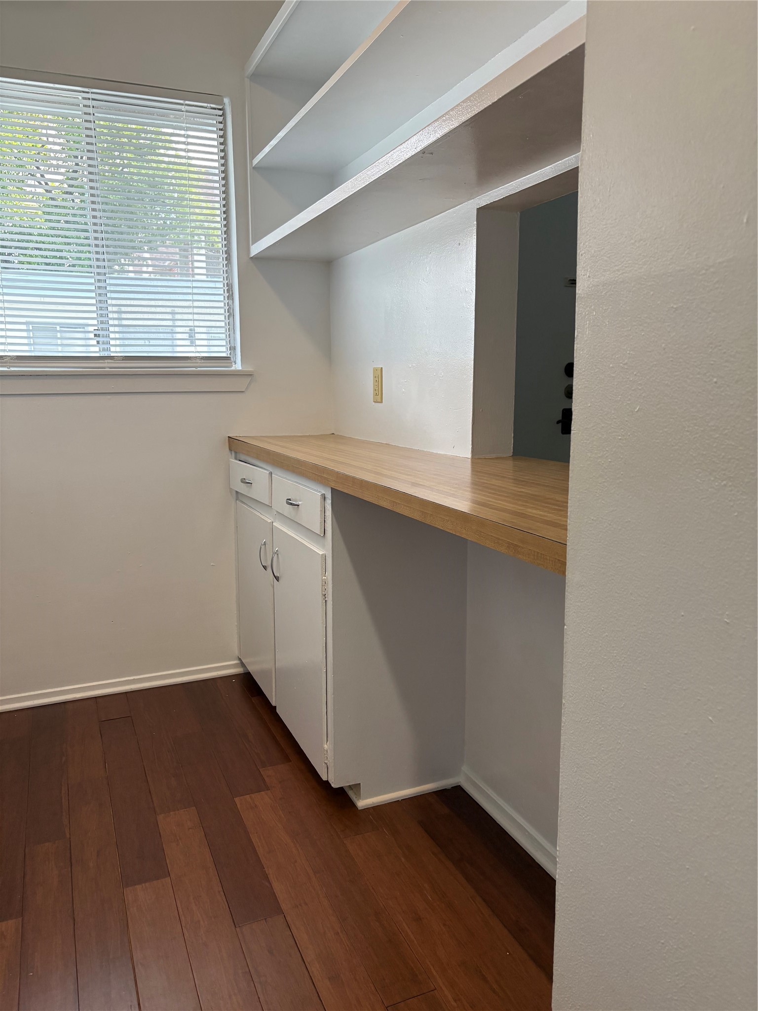Kitchen space open to livingroom