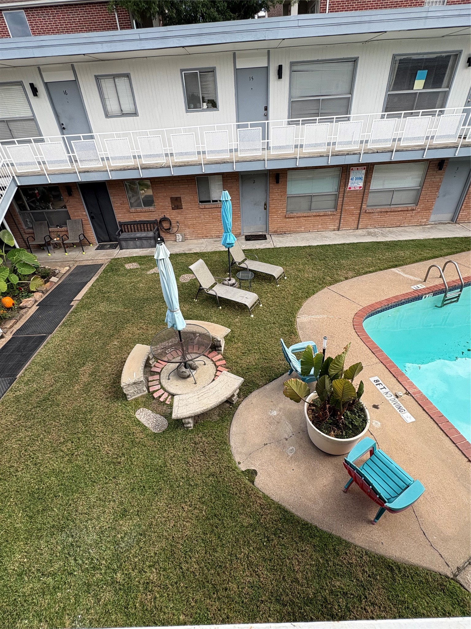 Pool Area from Upstairs Pool Area from Upstairs