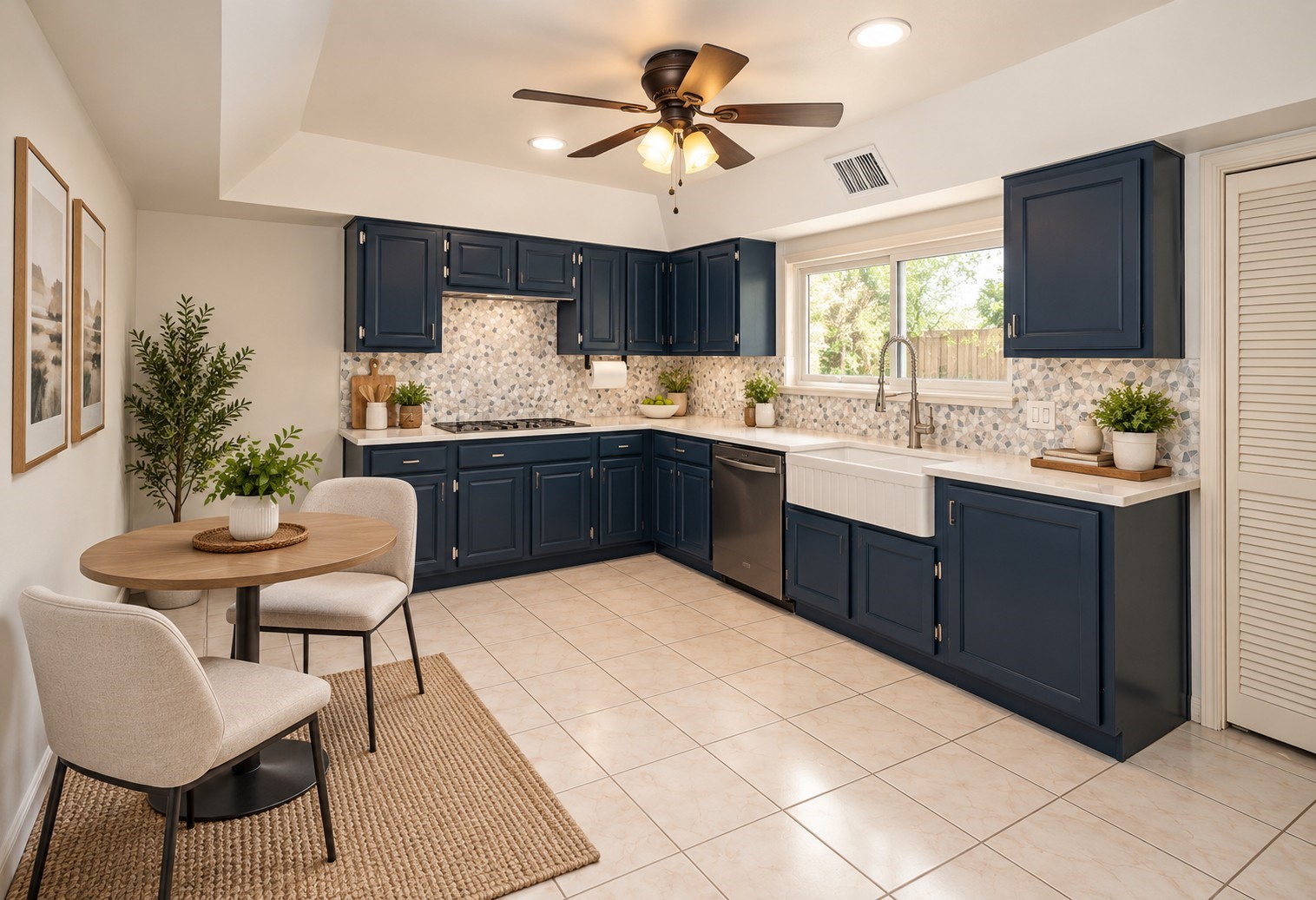 virtually stage kitchen
