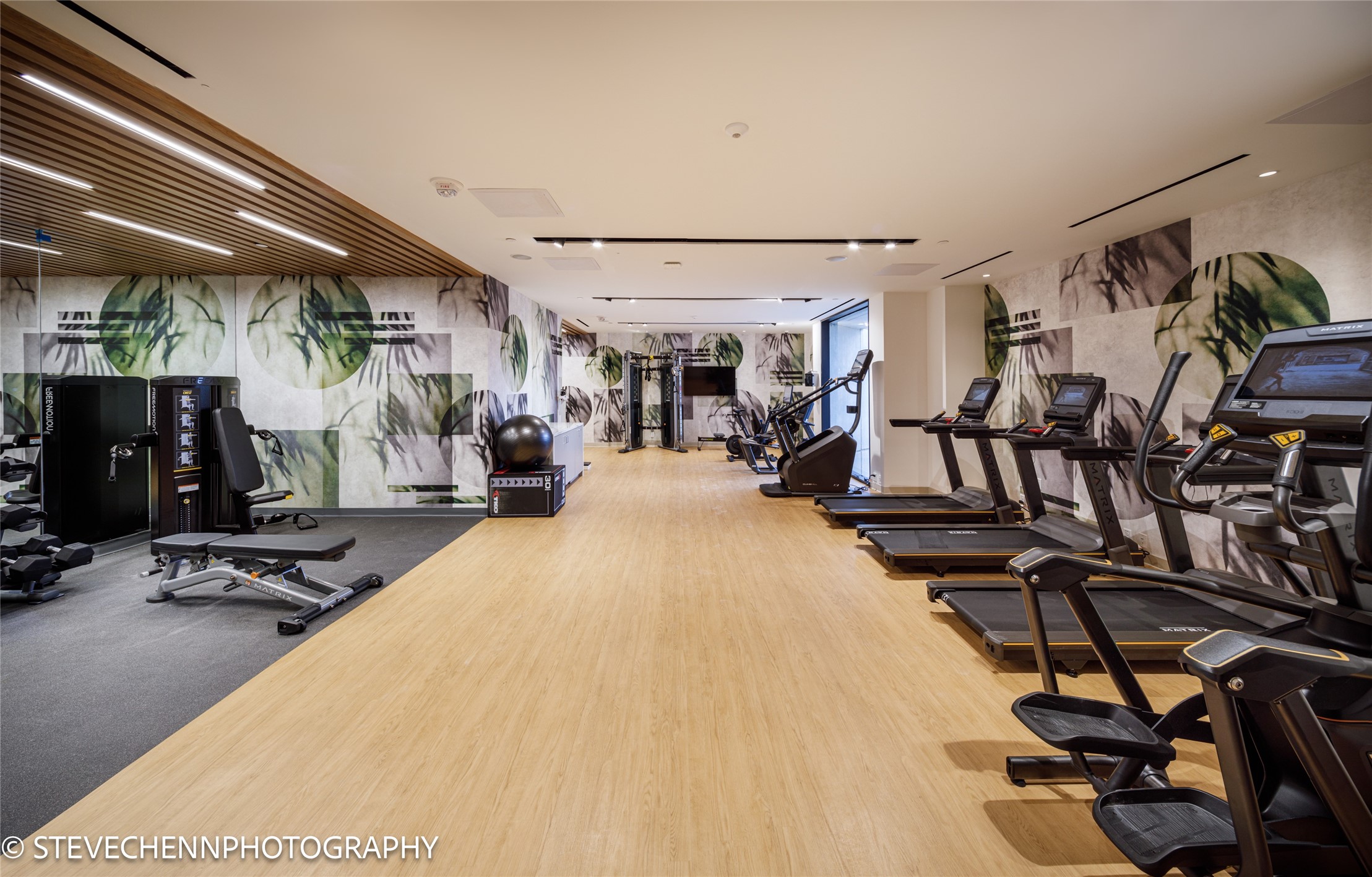 Renovated fitness center